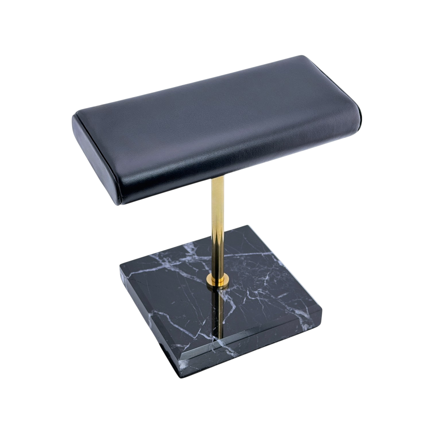 Marmor Uhrenständer Ständer Uhrenhalter Uhrenaufsteller Schwarz, Gold