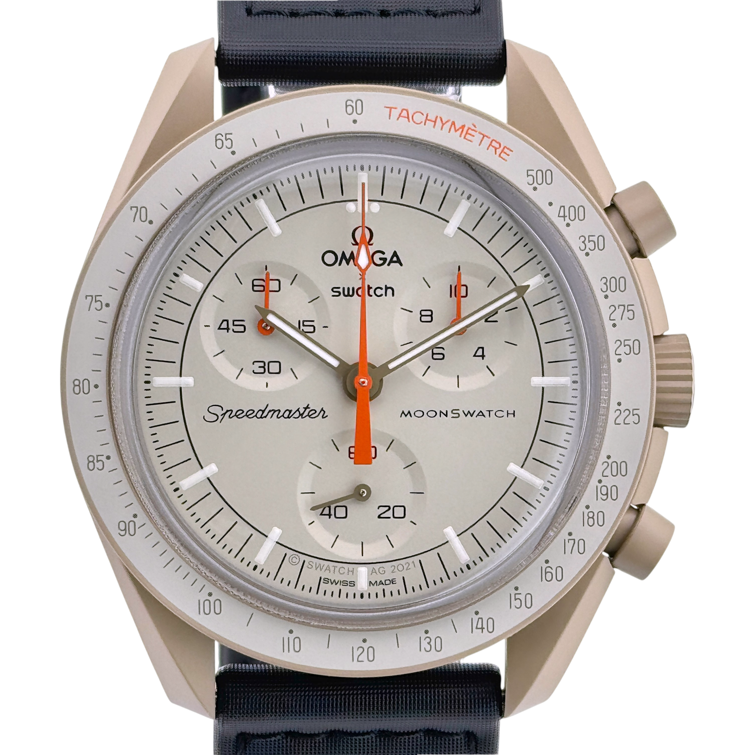 OMEGA X Swatch MoonSwatch Mission to Jupiter Armbanduhr 42 mm SO33C100