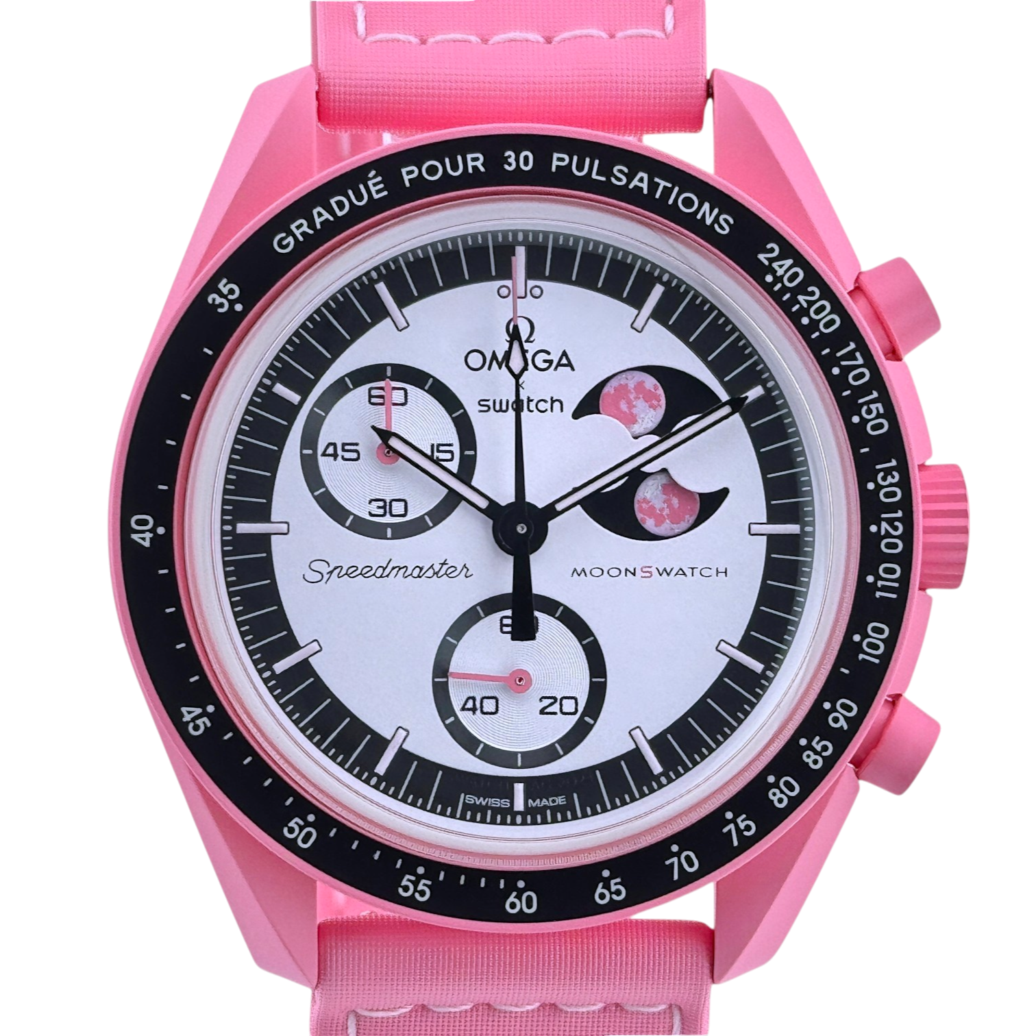 OMEGA X Swatch MoonSwatch Mission to the Pink Moonphase SO33P700
