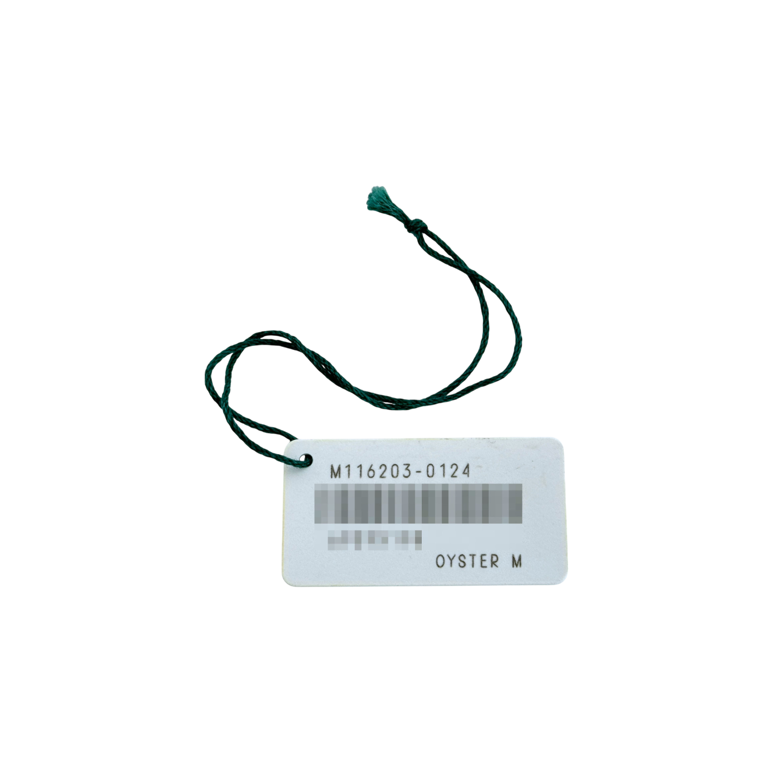 Rolex Datejust Oyster M Ref. M116203-0124 weißes white Hang Tag Anhänger Schild
