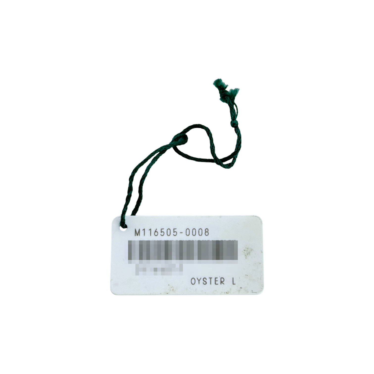 Rolex Daytona Oyster L Ref. M116505-0008 weißes white Hang Tag Anhänger Schild