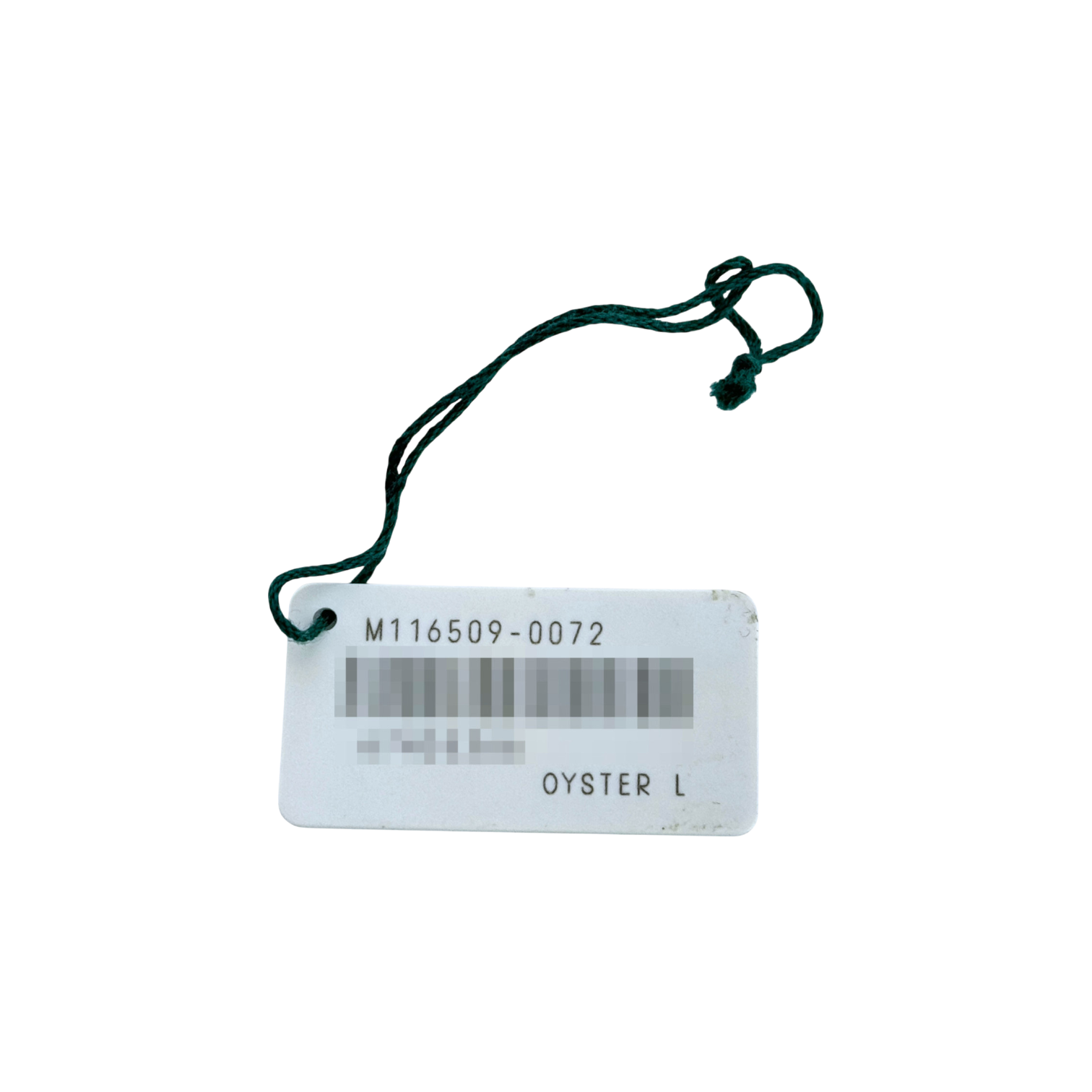 Rolex Daytona Oyster L Ref. M116509-0072 weißes white Hang Tag Anhänger Schild