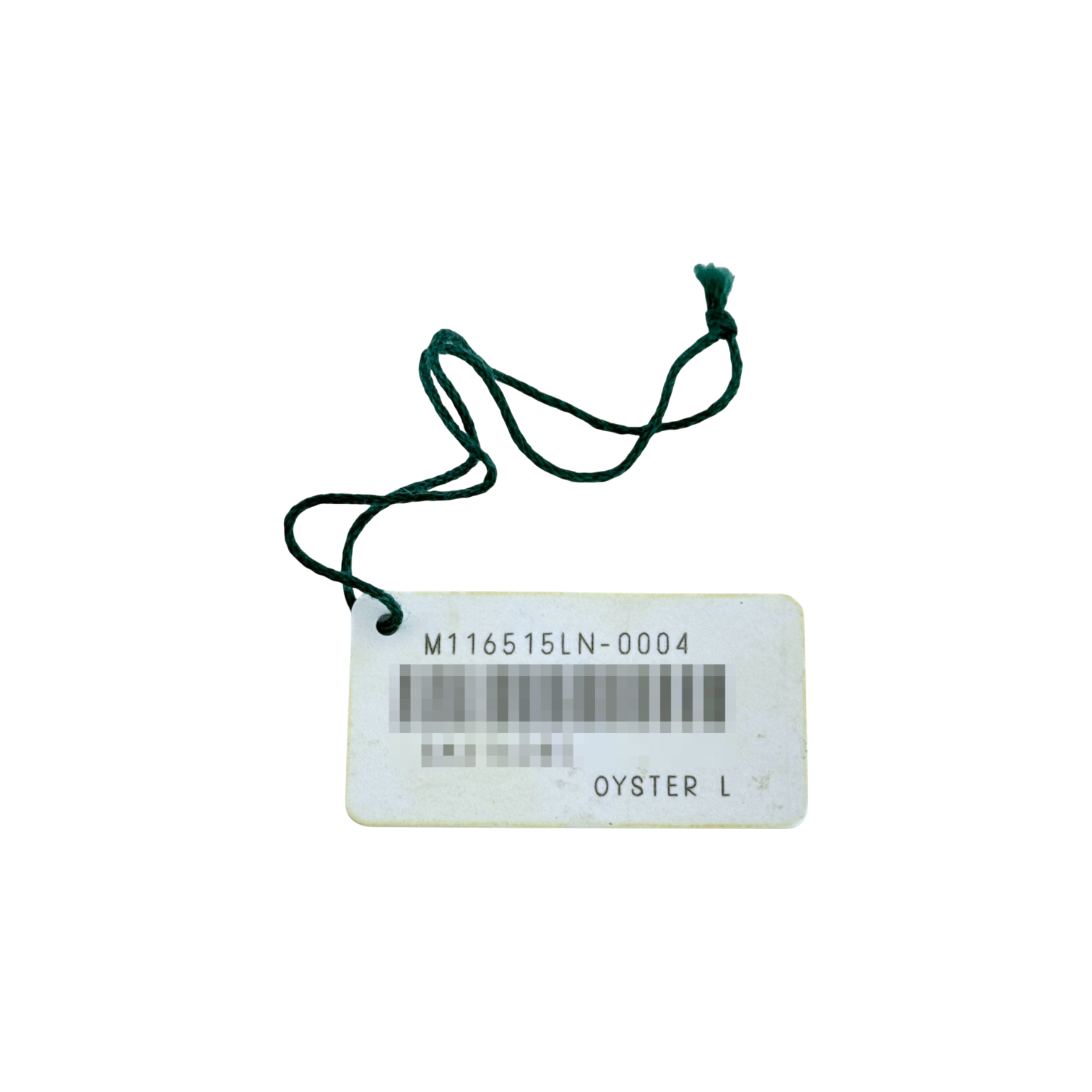 Rolex Daytona Oyster L Ref. M116515LN-0004 weißes white Hang Tag Anhänger Schild