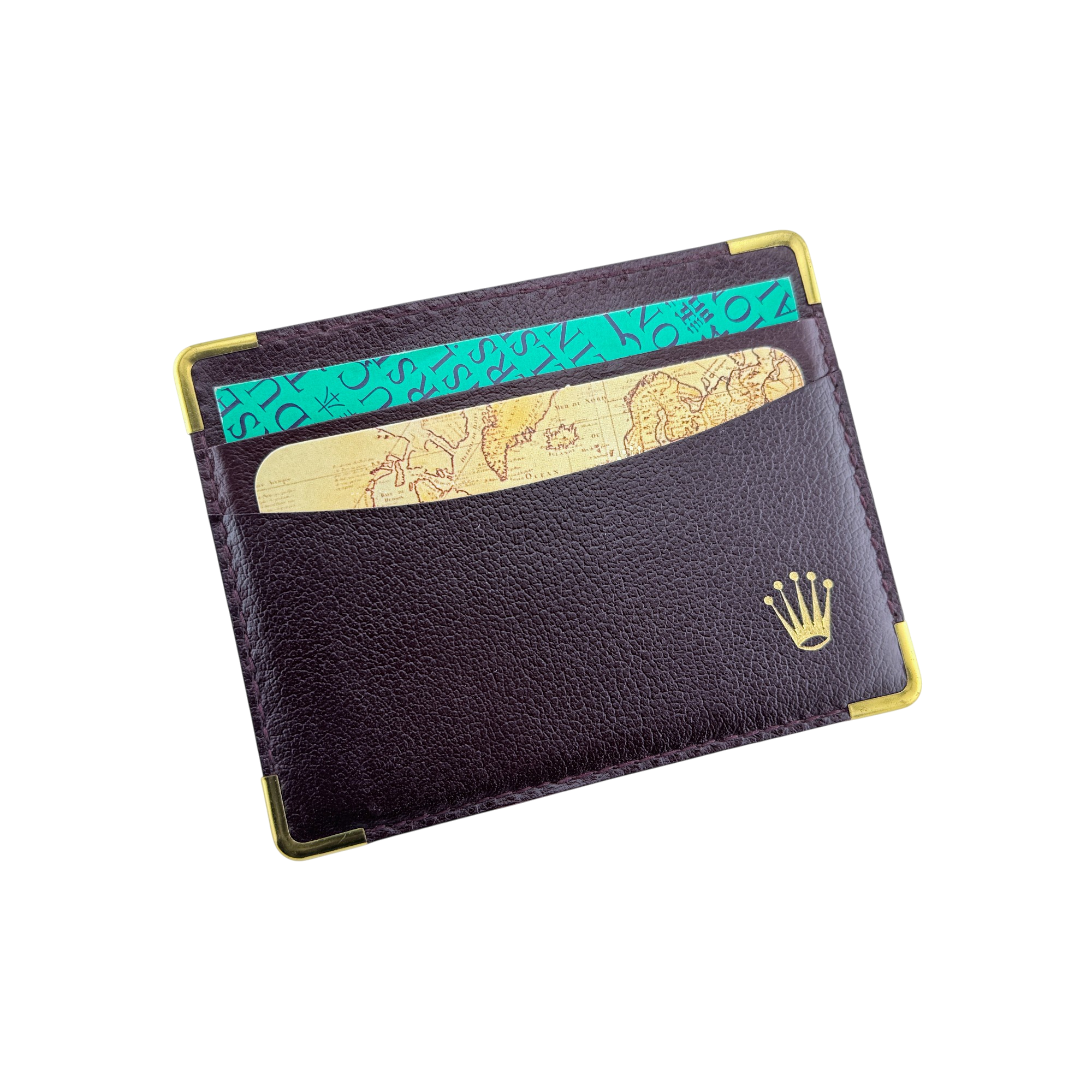 Rolex Kartenetui Kartenhalter Garantiekarte Bordeauxrot Ref. 0101.70.05