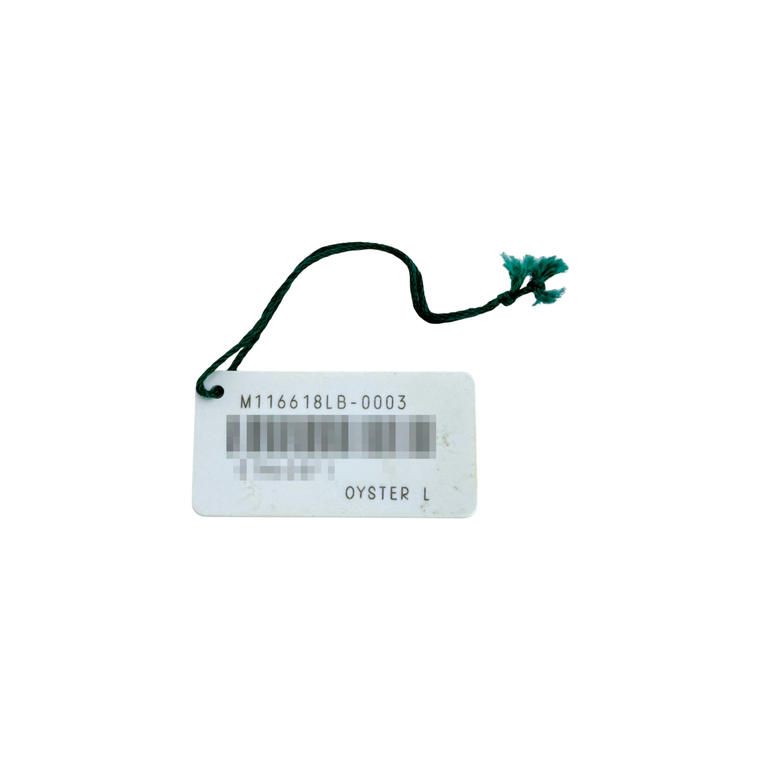 Rolex Submariner Date Oyster L Ref M116618LB-0003 weißes white Hang Tag Anhänger