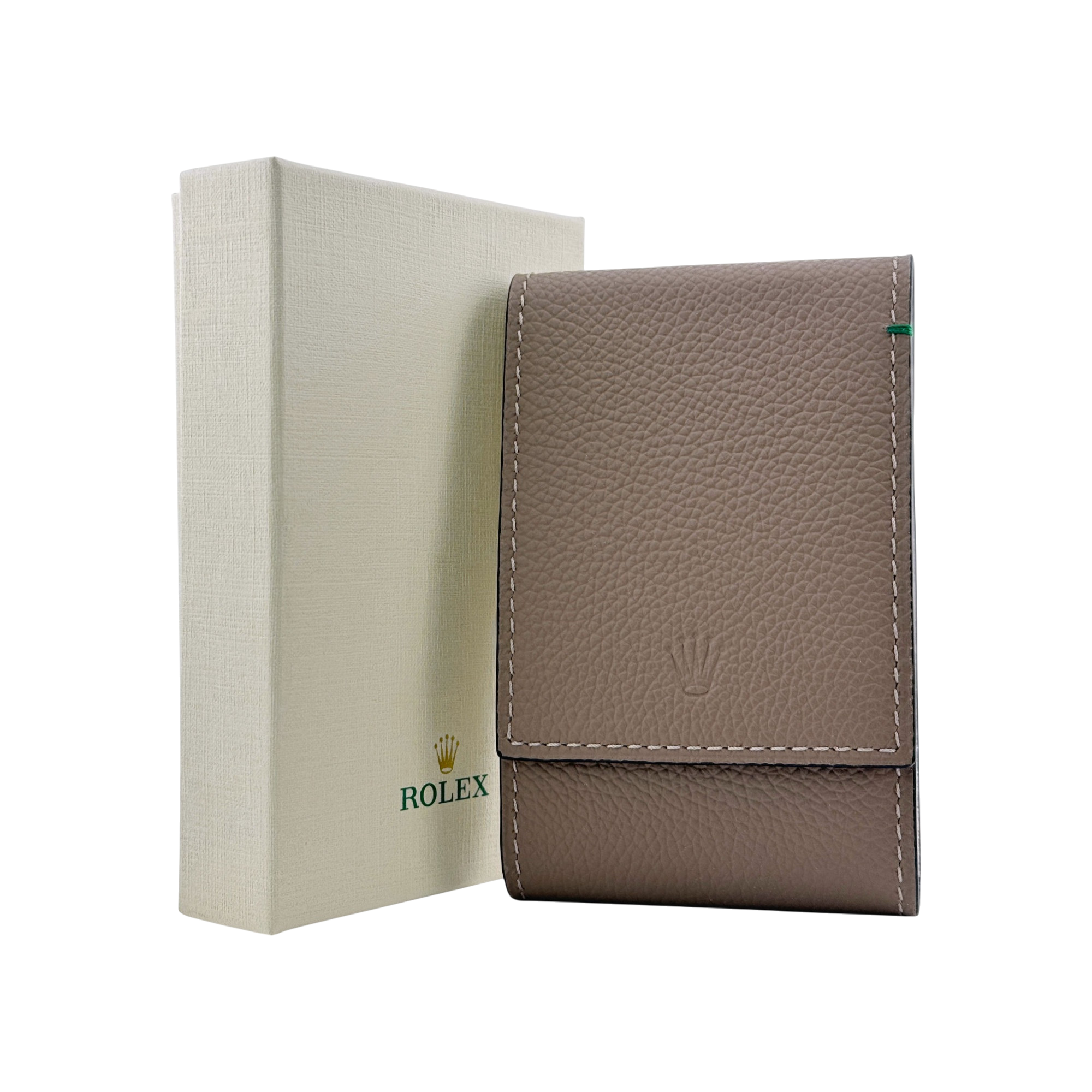 Rolex Uhrenetui Beige mit Umkarton Etui Reiseetui Reisebox 
