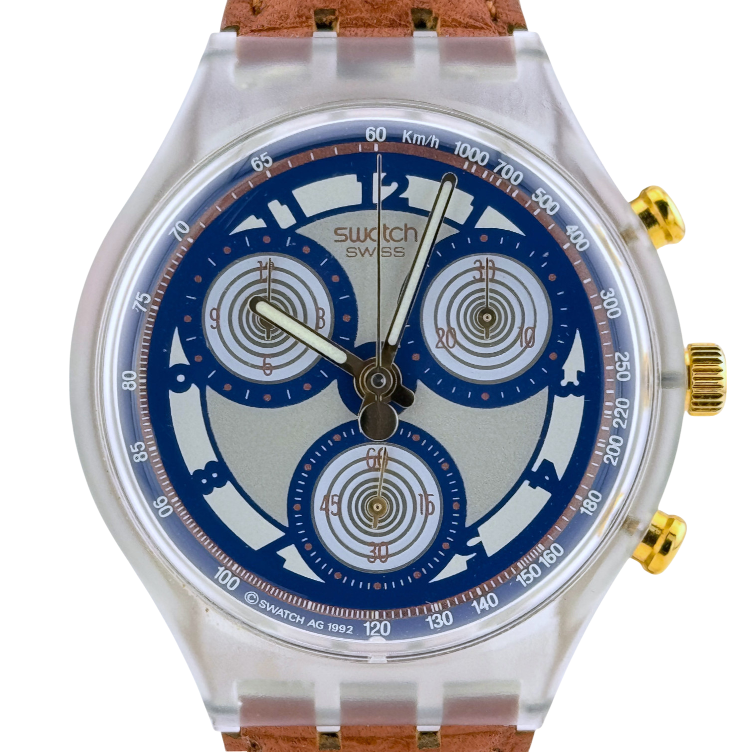 Swatch Chrono vintage 90er Honeytree Herrenuhr Chronograph mens watch SCN107