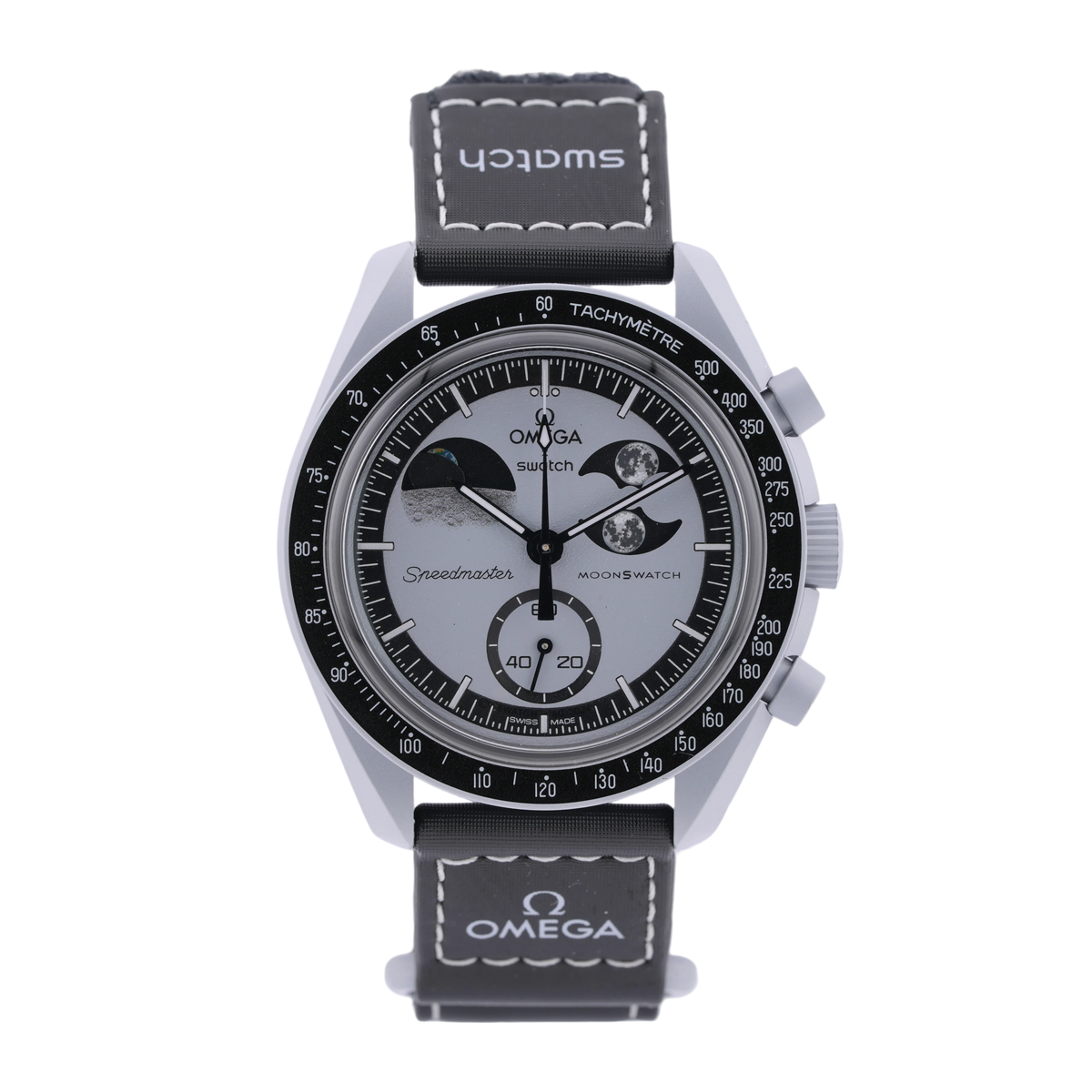Swatch X Omega MoonSwatch Mission to Earthphase Armbanduhr 42 mm SO33M700