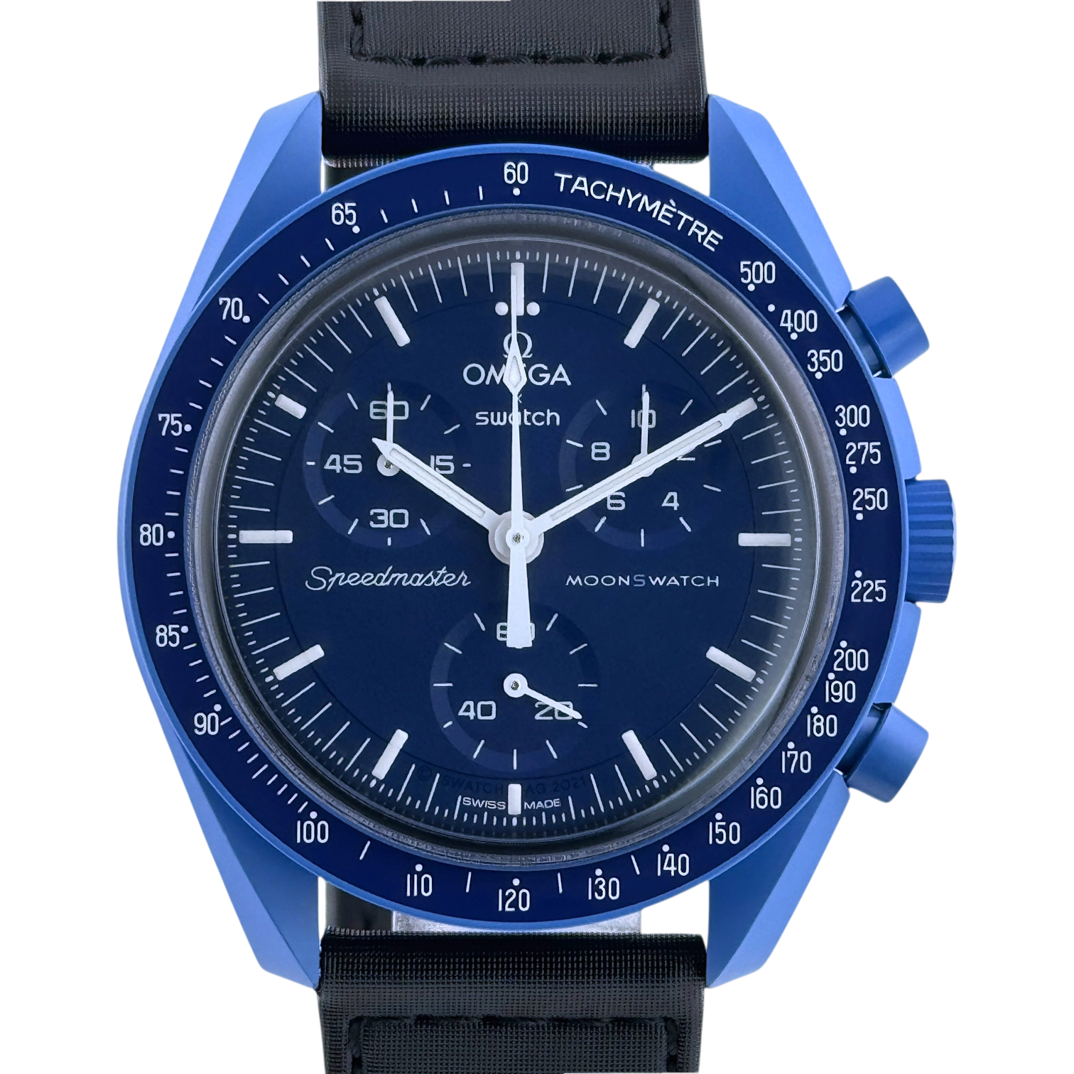 Swatch x Omega MoonSwatch mission to Neptune Armbanduhr 42 mm Ref. SO33N100
