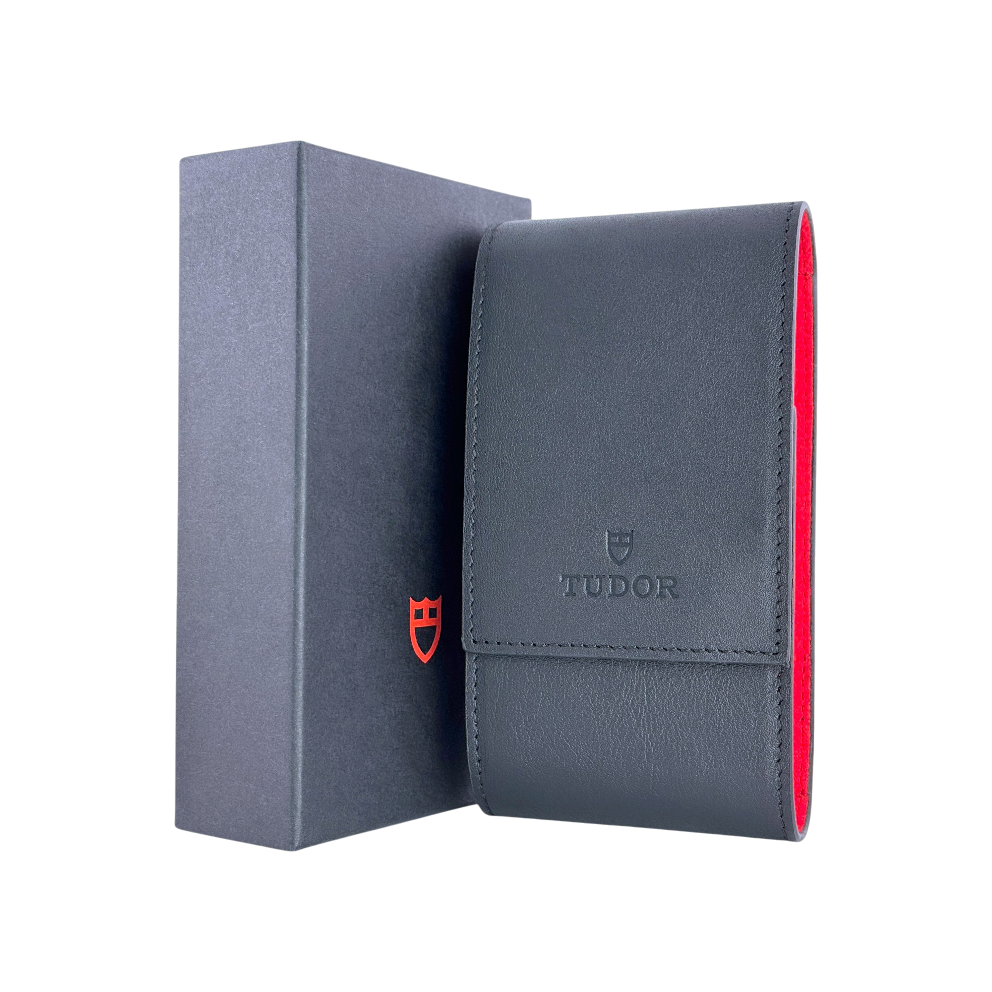 Tudor Uhrenetui Umkarton Reiseetui Etui Schwarz service travel case pouch black