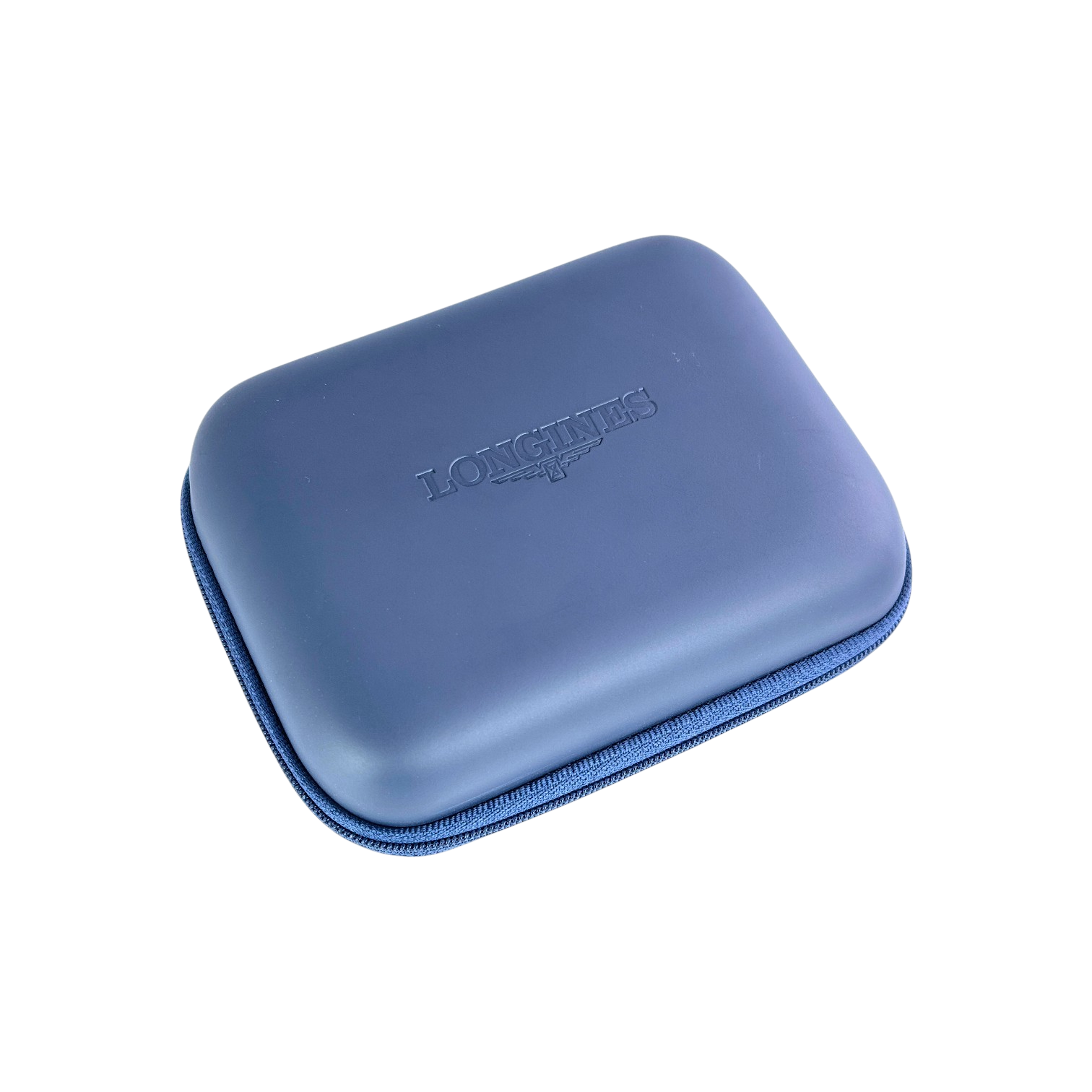 Longines Uhrenetui Reiseetui Etui Reisebox Box Blau service travel case pouch