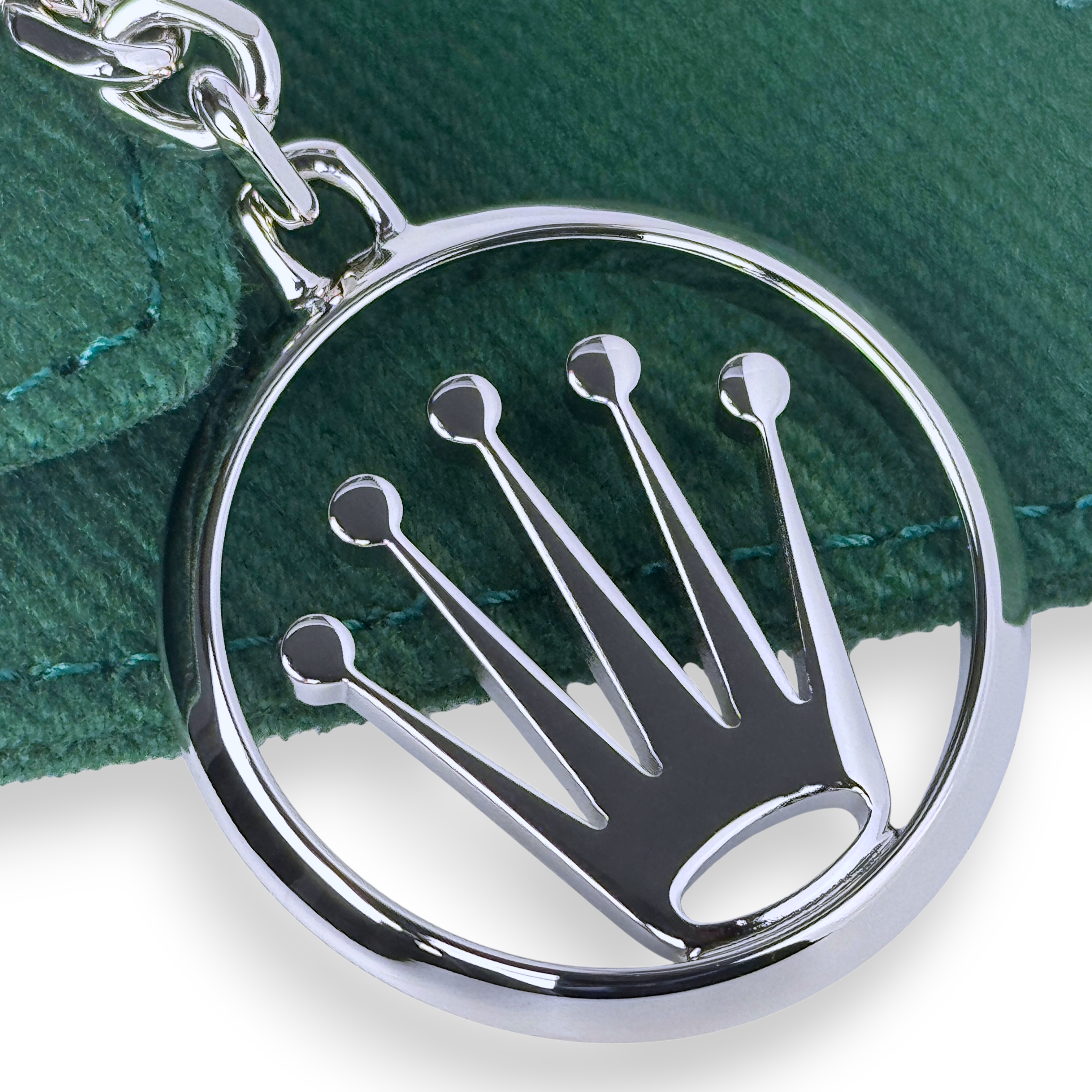 Rolex Edelstahl Schlüsselanhänger Anhänger in Silber