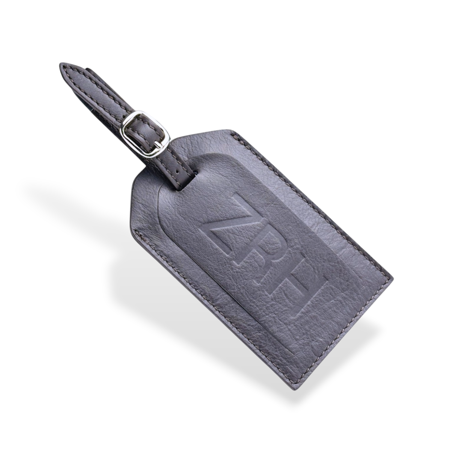 Glashütte Original Kofferanhänger Adressanhänger Namensschild für Koffer Braun