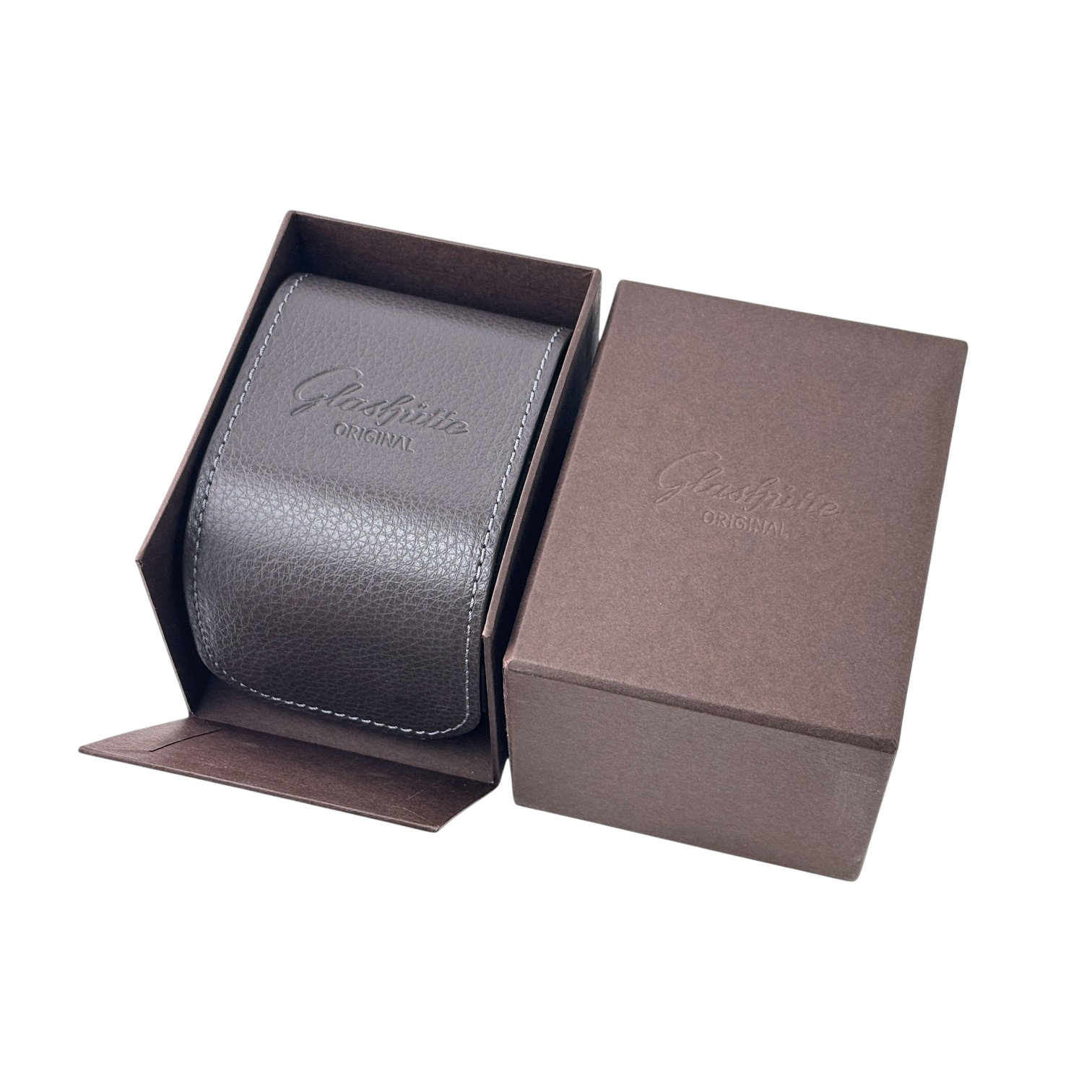 Glashütte Original Uhrenetui Etui Reiseetui Reisebox Box Braun travel case pouch