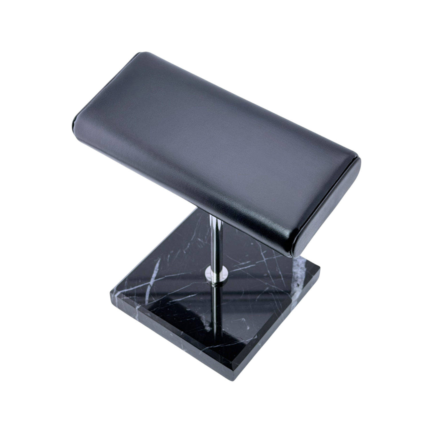 Marmor Uhrenständer Ständer Uhrenhalter Uhrenaufsteller Schwarz, Silber