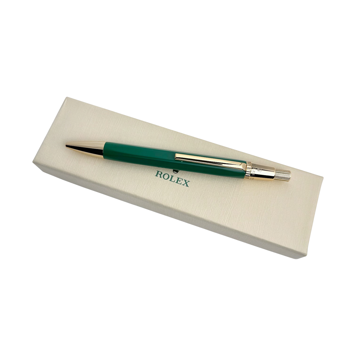 Rolex Kugelschreiber Kuli Stift Schreiber Grün Gold-Edition ballpoint pen green