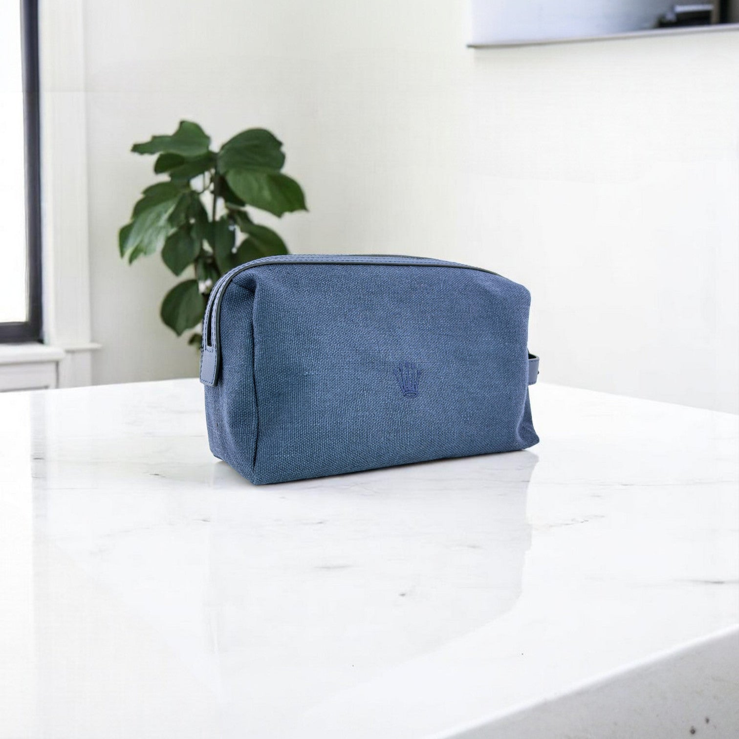 Rolex Kulturbeutel Kulturtasche Waschtasche Kosmetiktasche Blau toiletry bag