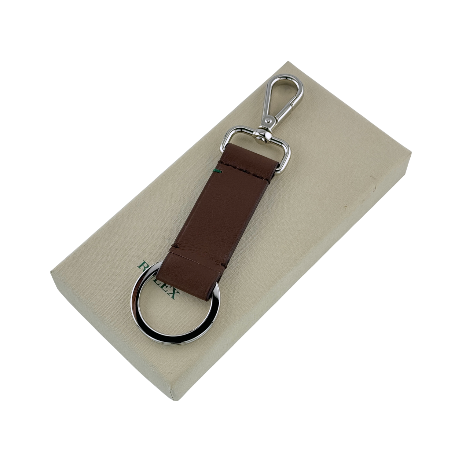 Rolex Schlüsselanhänger Anhänger Braun keyring keychain key holder brown