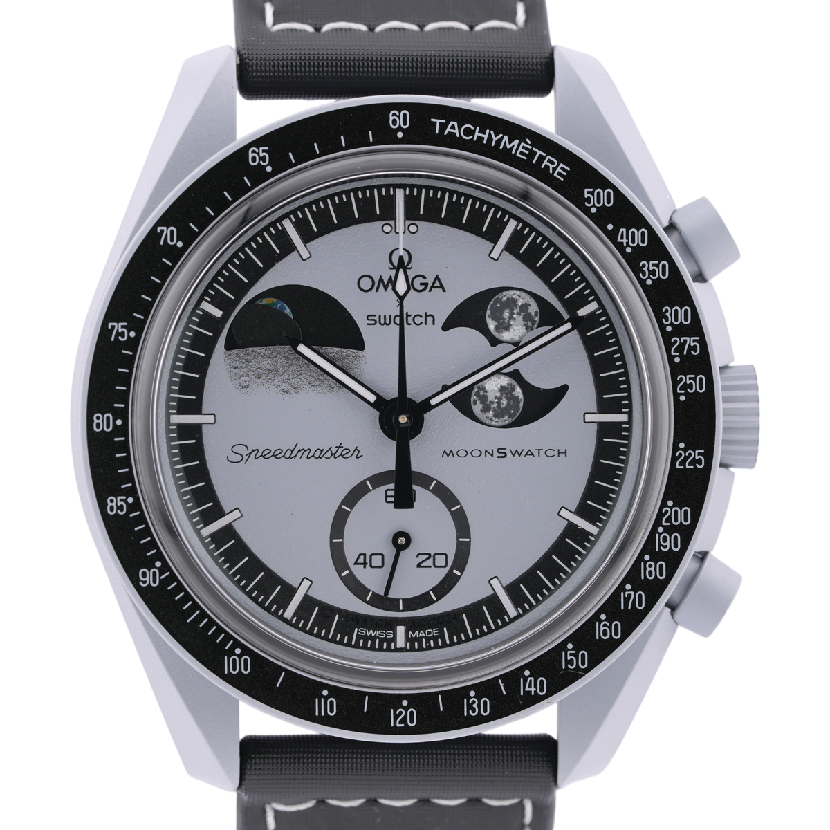Swatch X Omega MoonSwatch Mission to Earthphase Armbanduhr 42 mm SO33M700