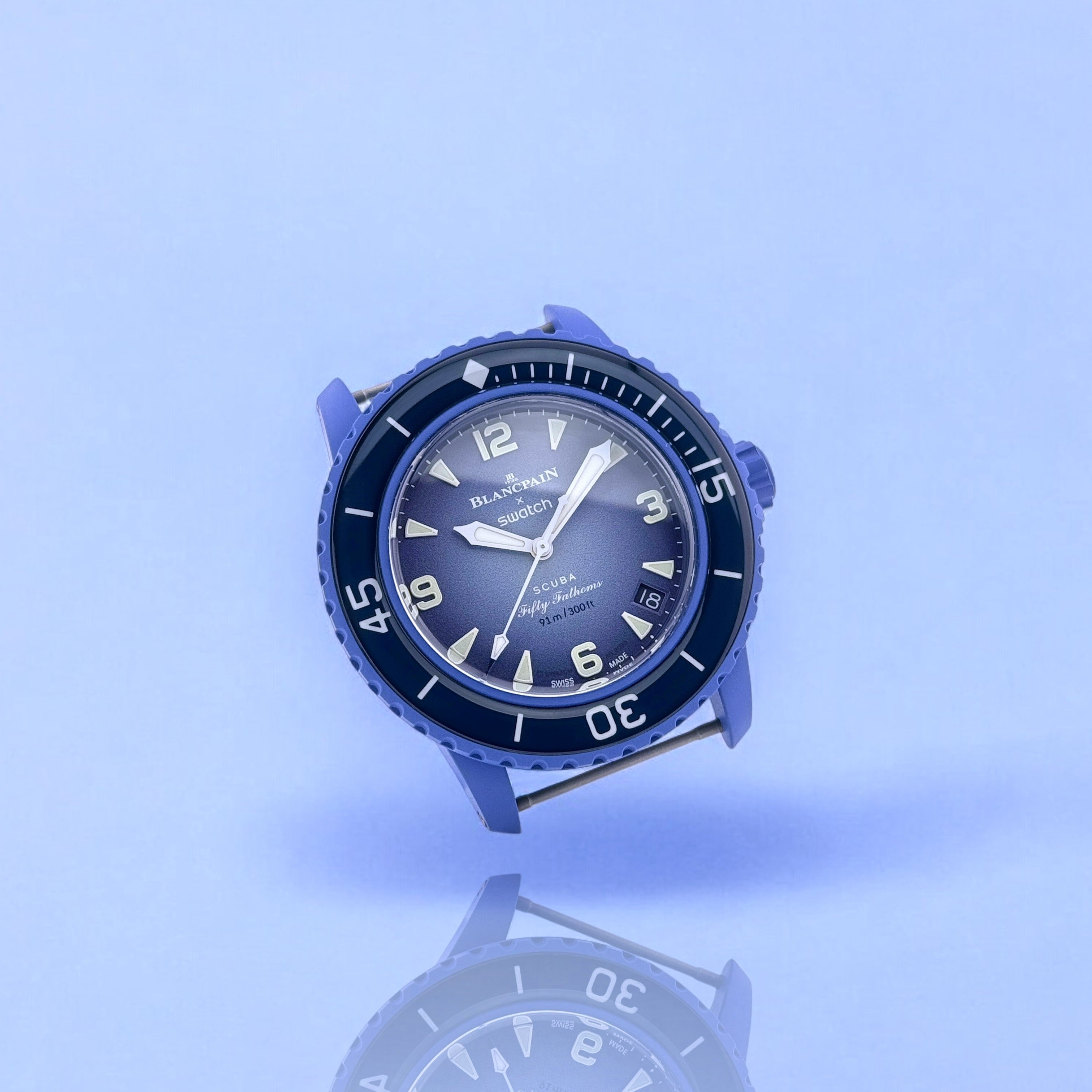 Swatch x Blancpain Scuba Fifty Fathoms Atlantic Ocean Armbanduhr SO35A100