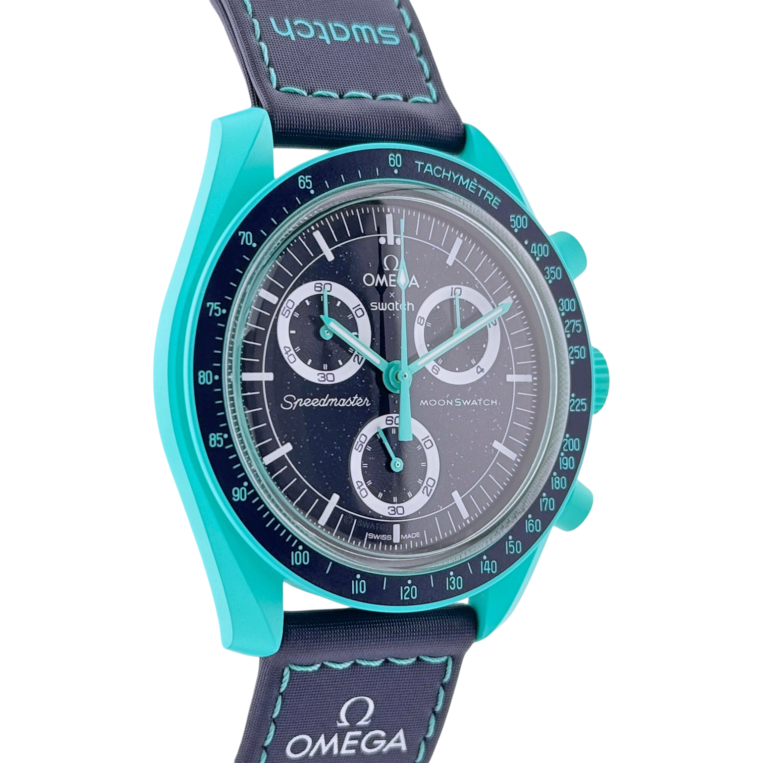 Swatch x Omega MoonSwatch Mission on Earth Polar Lights Armbanduhr SO33L103 NEU