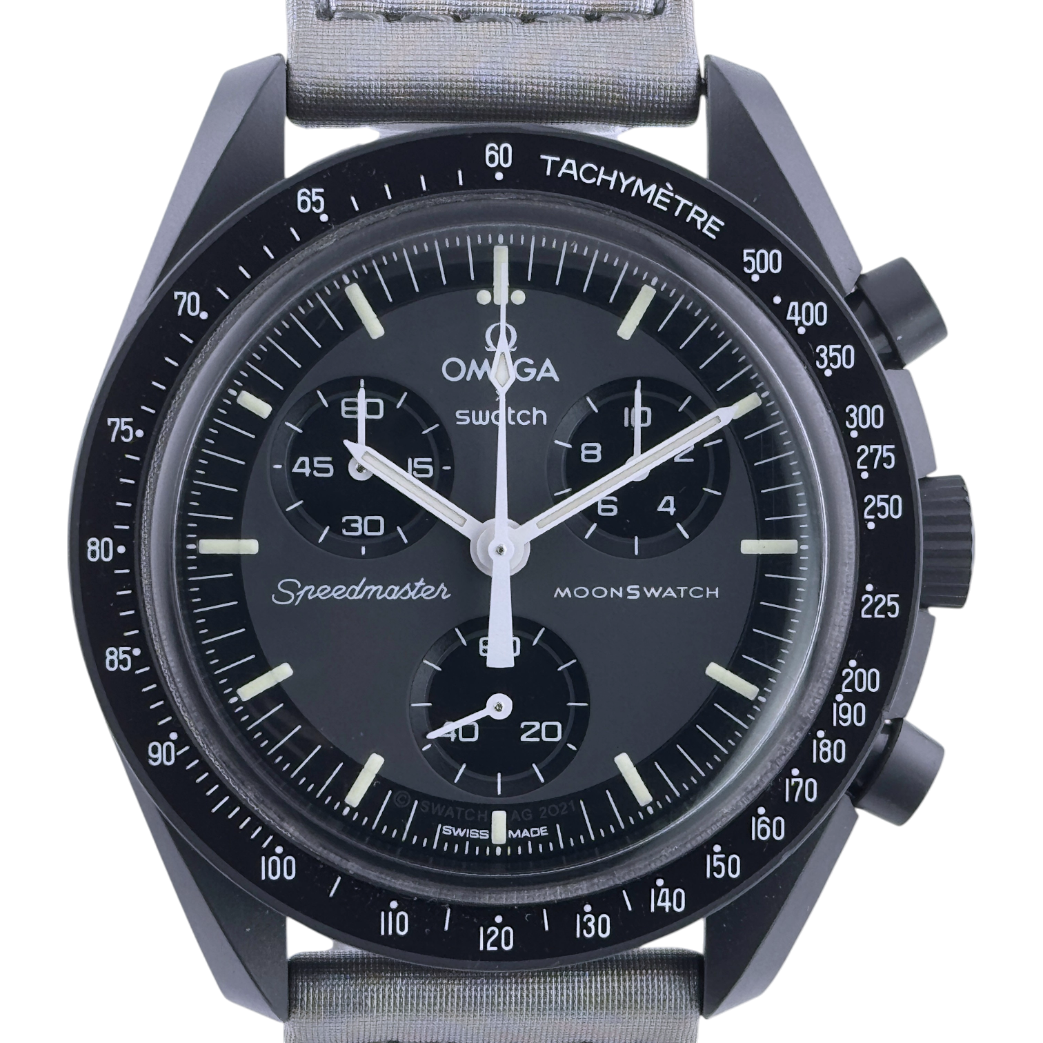 Swatch x Omega MoonSwatch Mission to Mercury Armbanduhr 42 mm SO33A100
