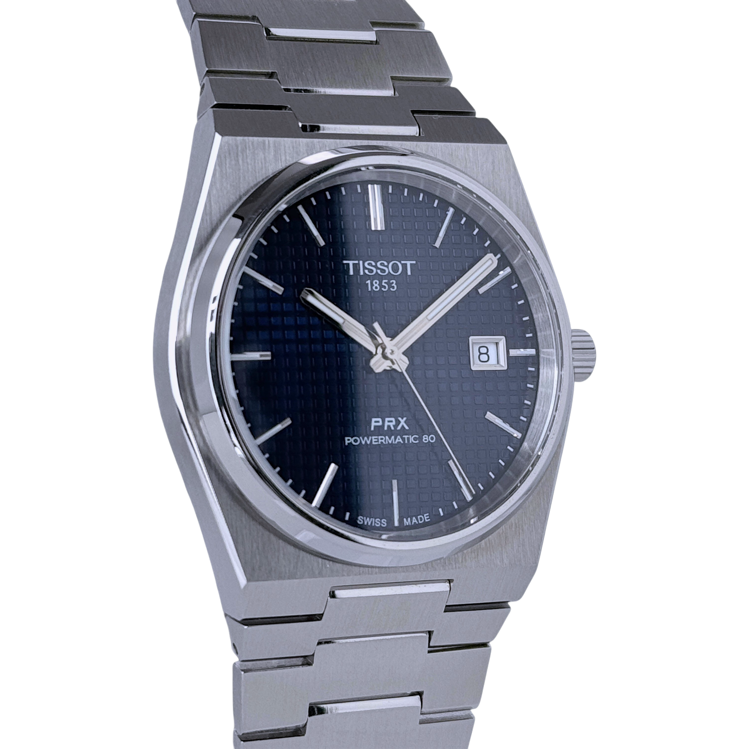 Tissot PRX Powermatic 80 40mm Armbanduhr Automatik Edelstahl Blau T1374071104100