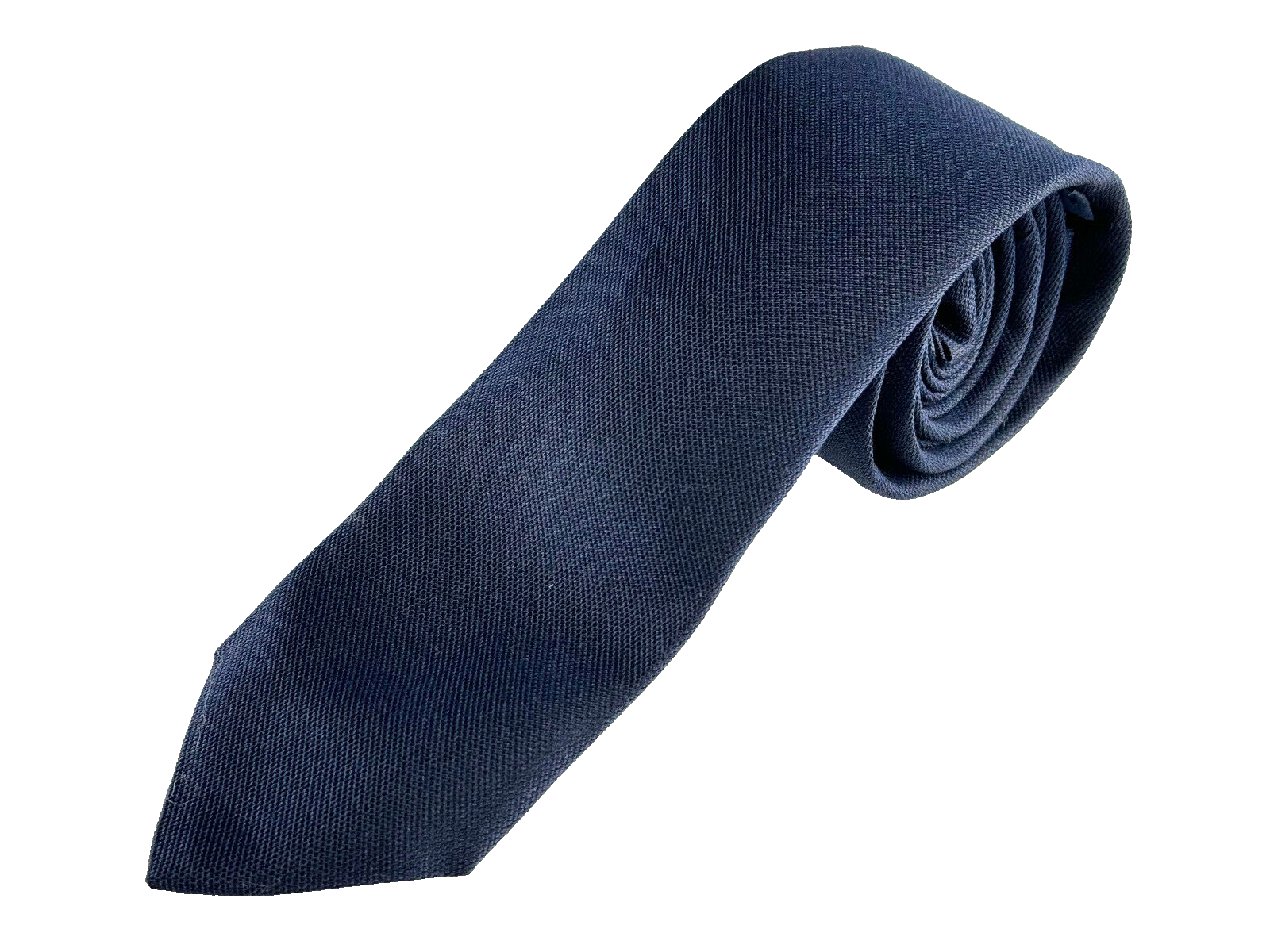 Longines tie silk cotton blue 