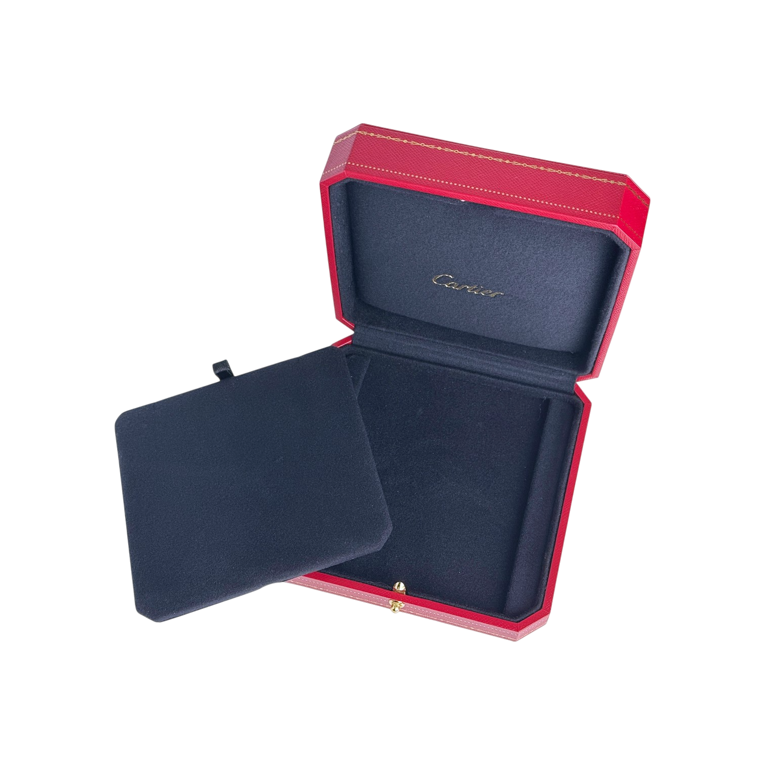 Cartier Schmuckbox Schmuckkästchen Etui Box für Ketten Rot jewelry case