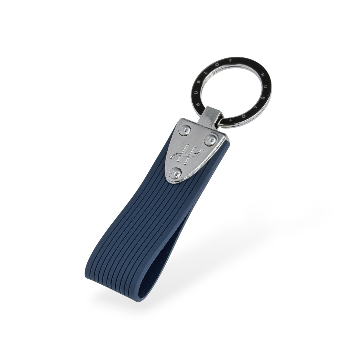 Hublot Schlüsselanhänger Anhänger Gummi, Edelstahl Blau keyring keychain