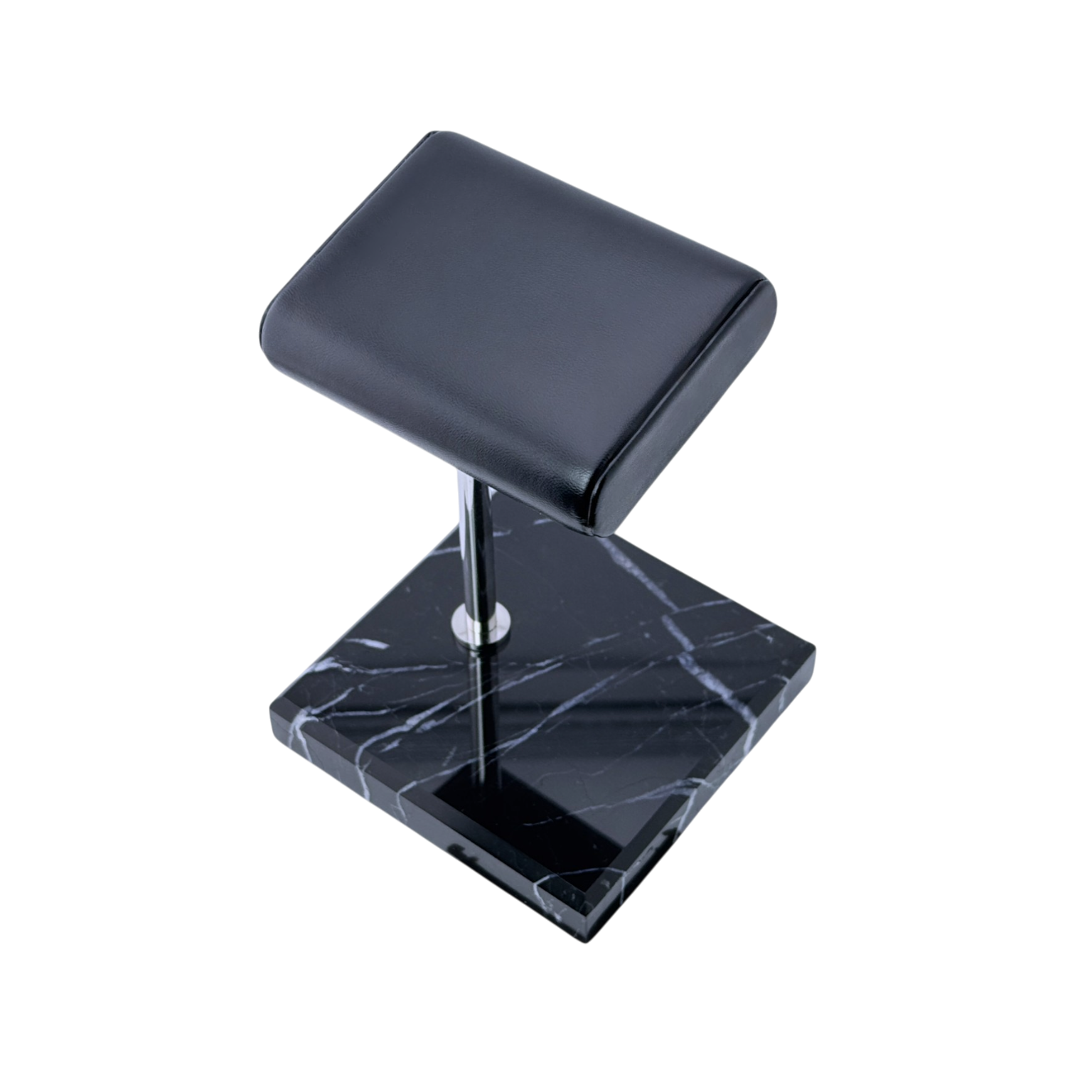 Marmor Uhrenständer Ständer Uhrenaufsteller Uhrenhalter Schwarz, Silber