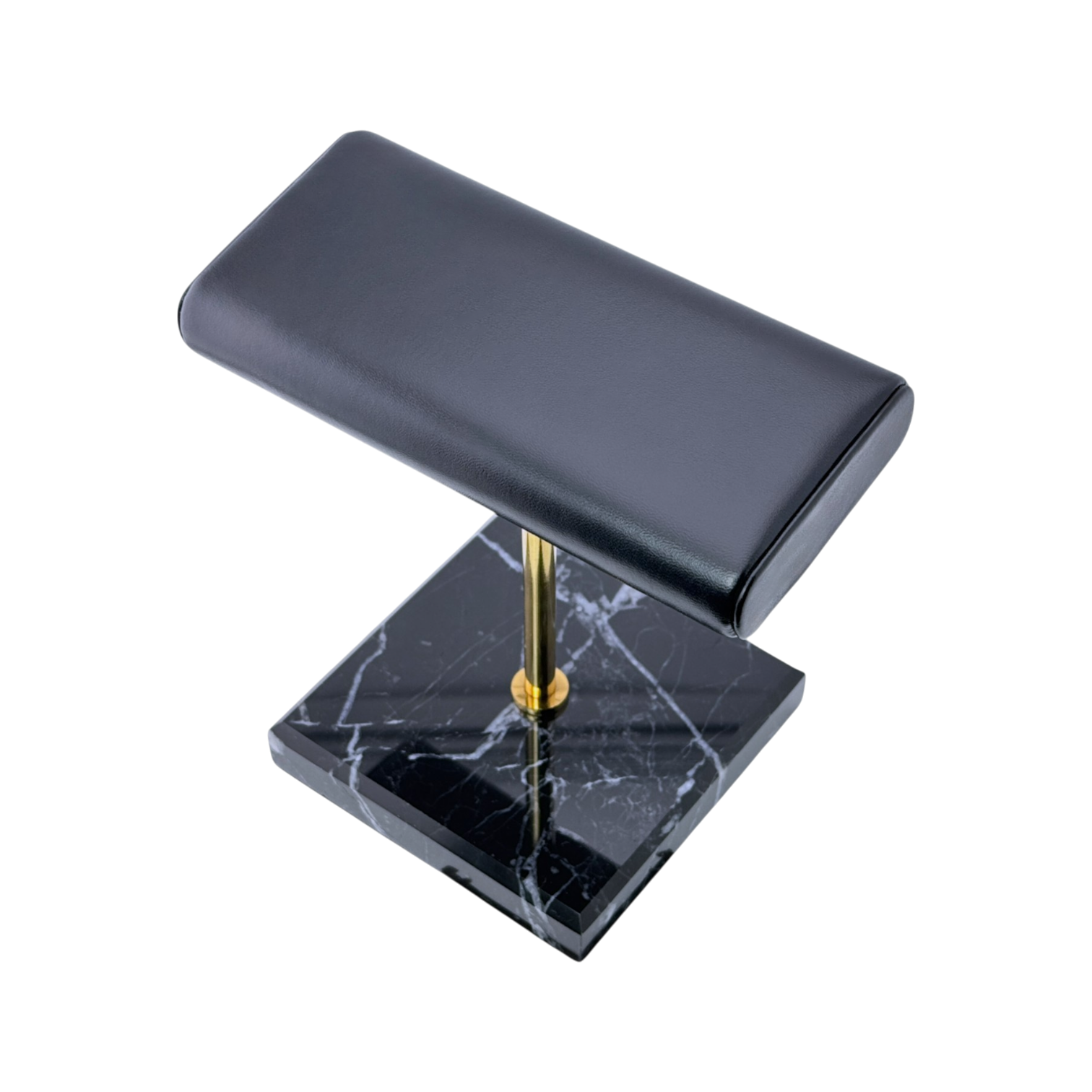 Marmor Uhrenständer Ständer Uhrenhalter Uhrenaufsteller Schwarz, Gold