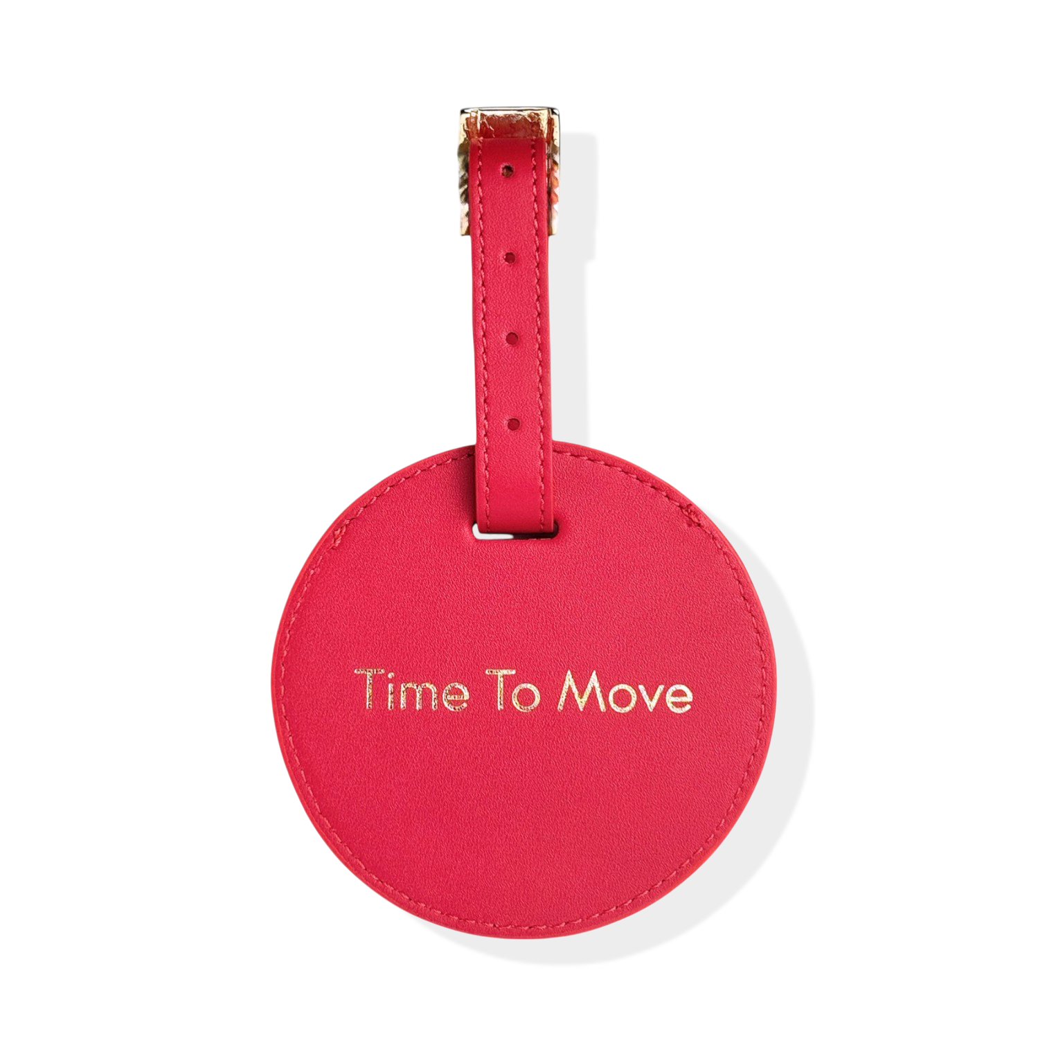 Omega Kofferanhänger Adressanhänger Namensschild für Koffer Rot