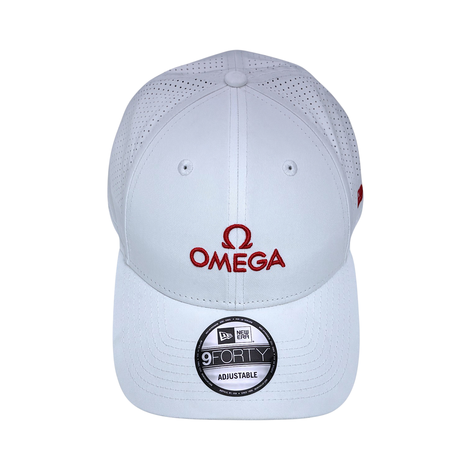 Omega X New Era Cap Golf Kappe Mütze Hut Weiß 100 % Polyester baseballhat hat
