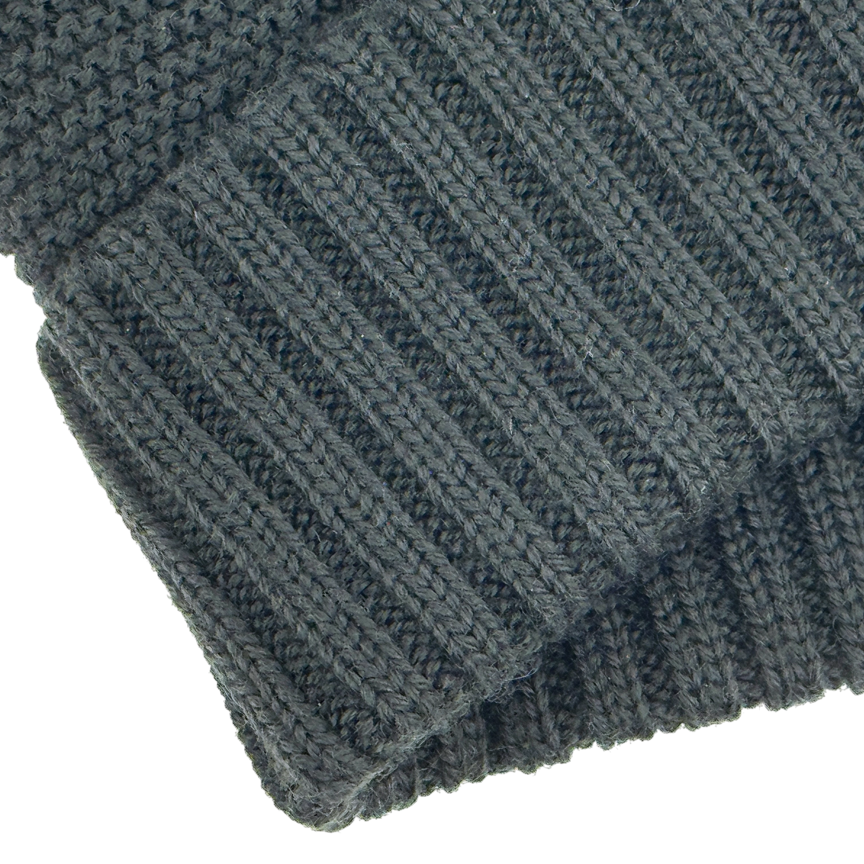 Panerai Mütze Strickmütze mit Umschlag 100 % Baumwolle Dunkelgrün hat green