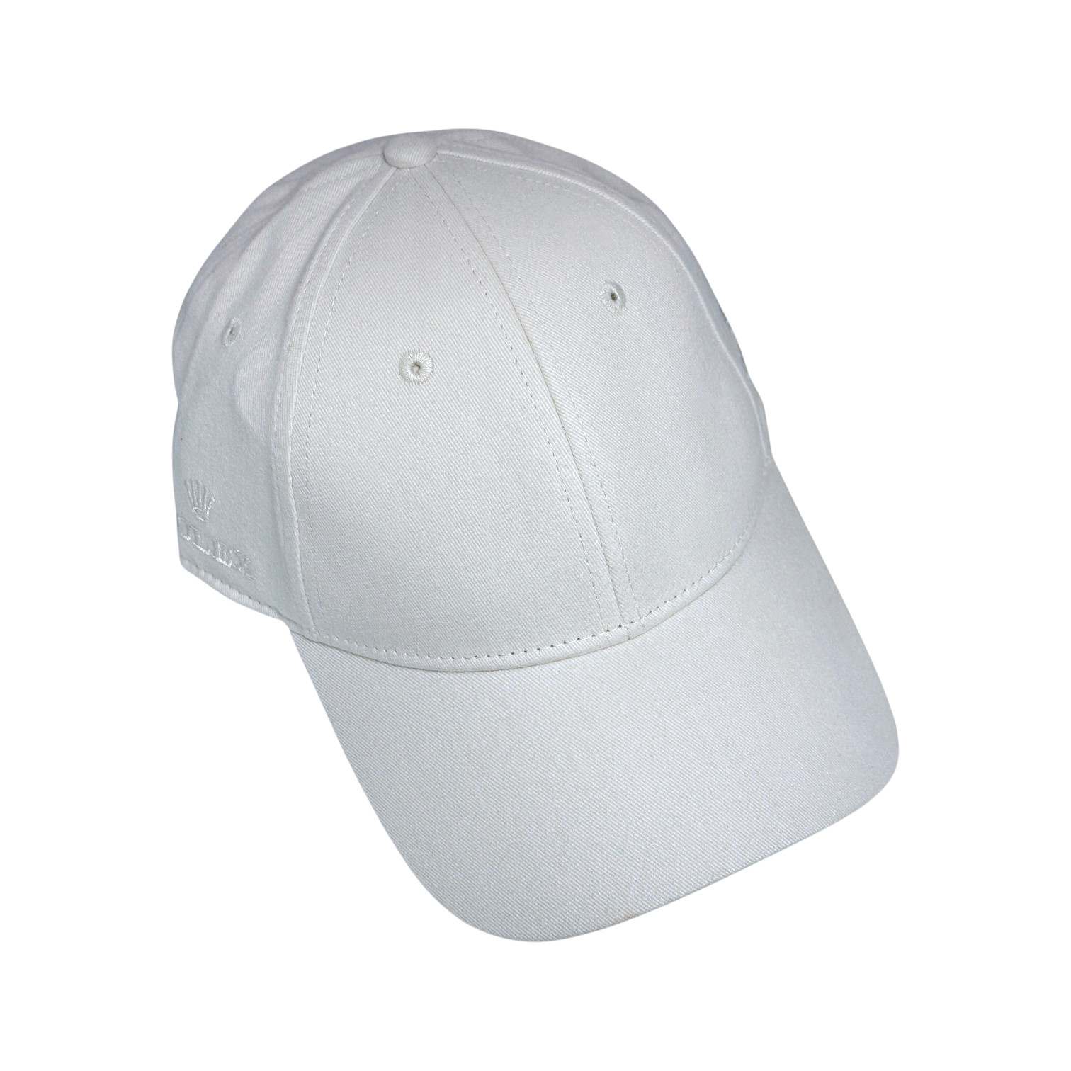 Rolex Cap Golf Kappe Mütze Hut Weiß/Beige 100 % Baumwolle baseballhat hat white