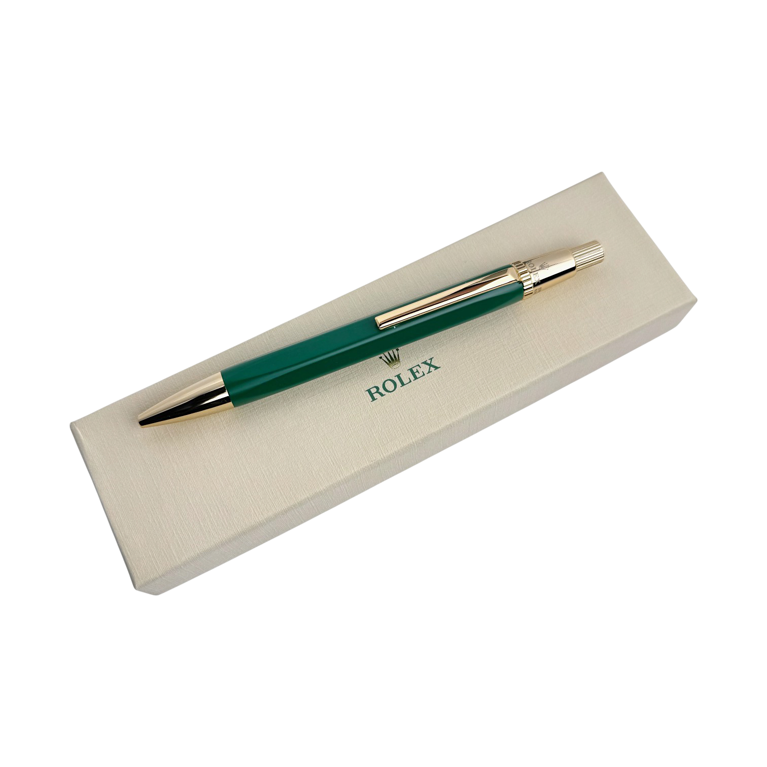 Rolex Kugelschreiber Kuli Stift Schreiber Grün Gold-Edition ballpoint pen green