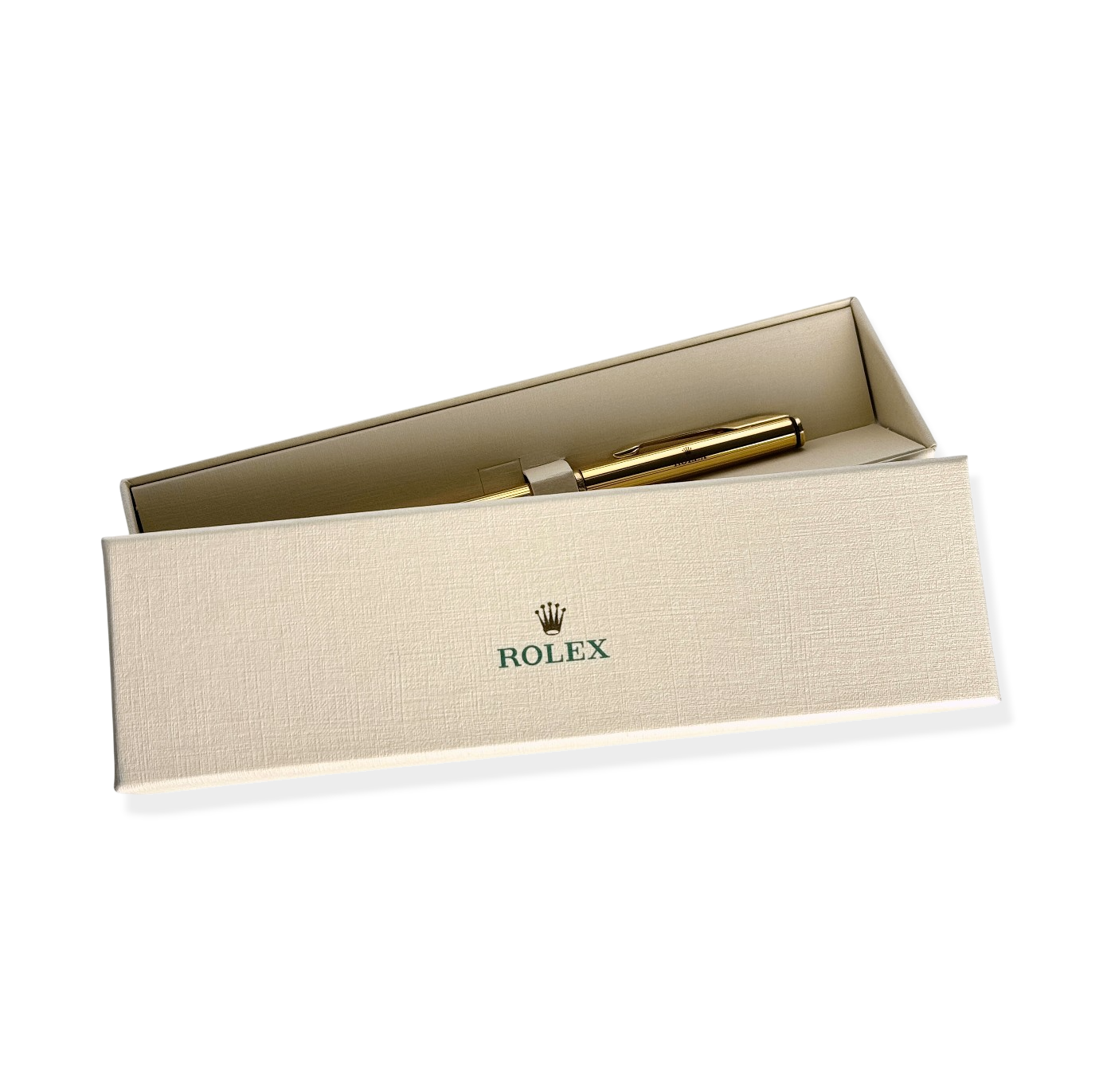 Rolex vintage Metall Kugelschreiber Kuli Stift in Gold