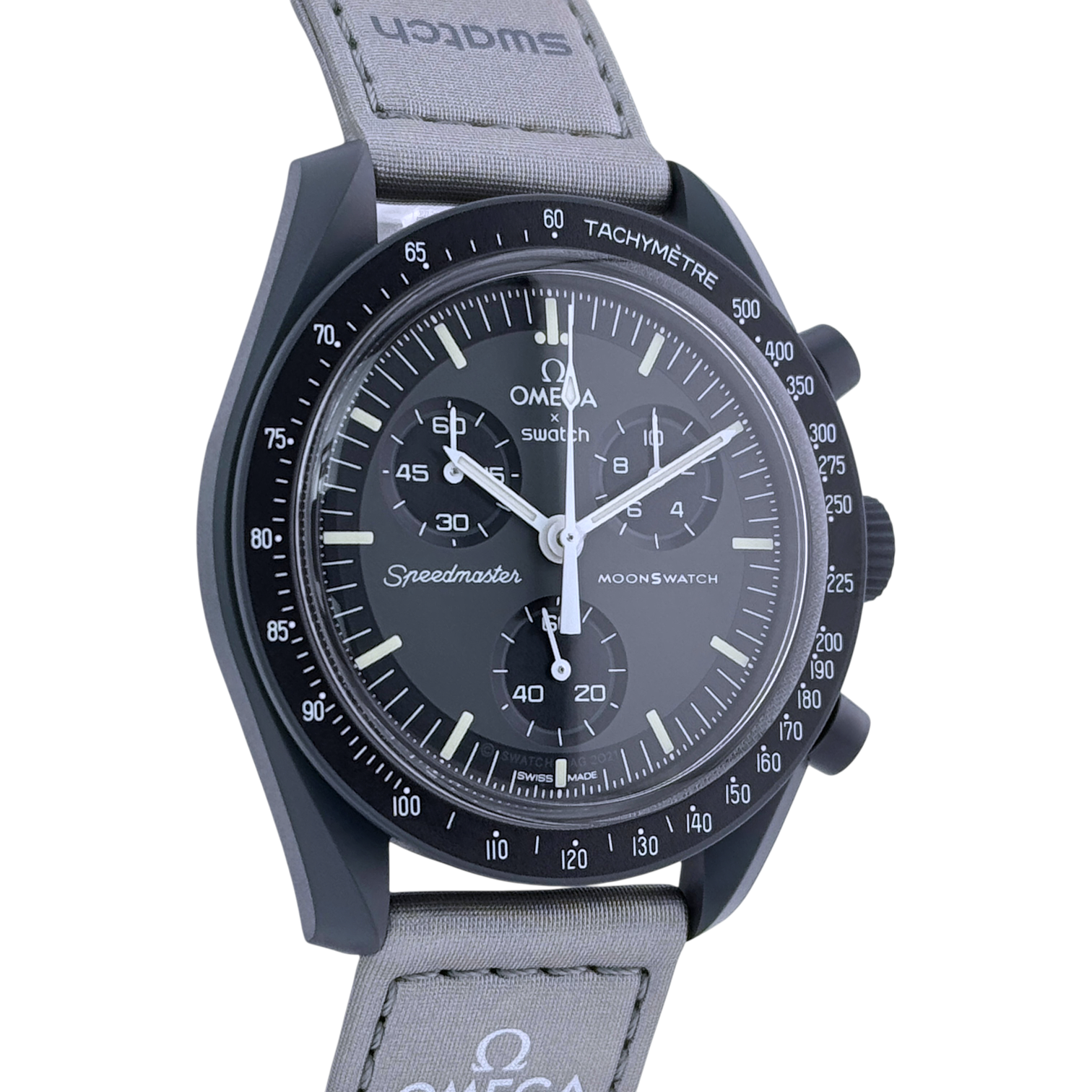 Swatch x Omega MoonSwatch Mission to Mercury Armbanduhr 42 mm Ref. SO33A100