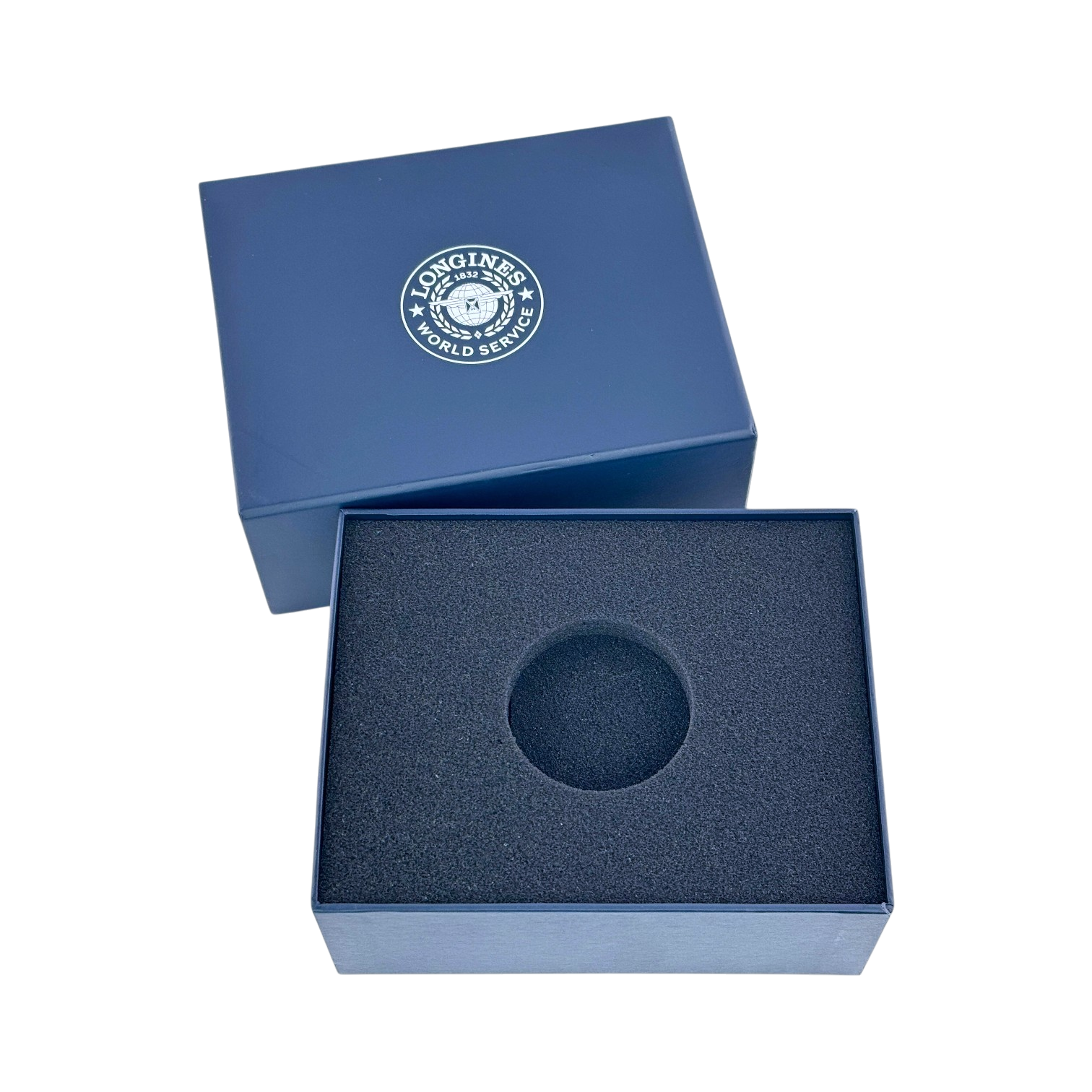 Longines Uhrenetui Etui Reiseetui Reisebox Box Blau service travel case pouch