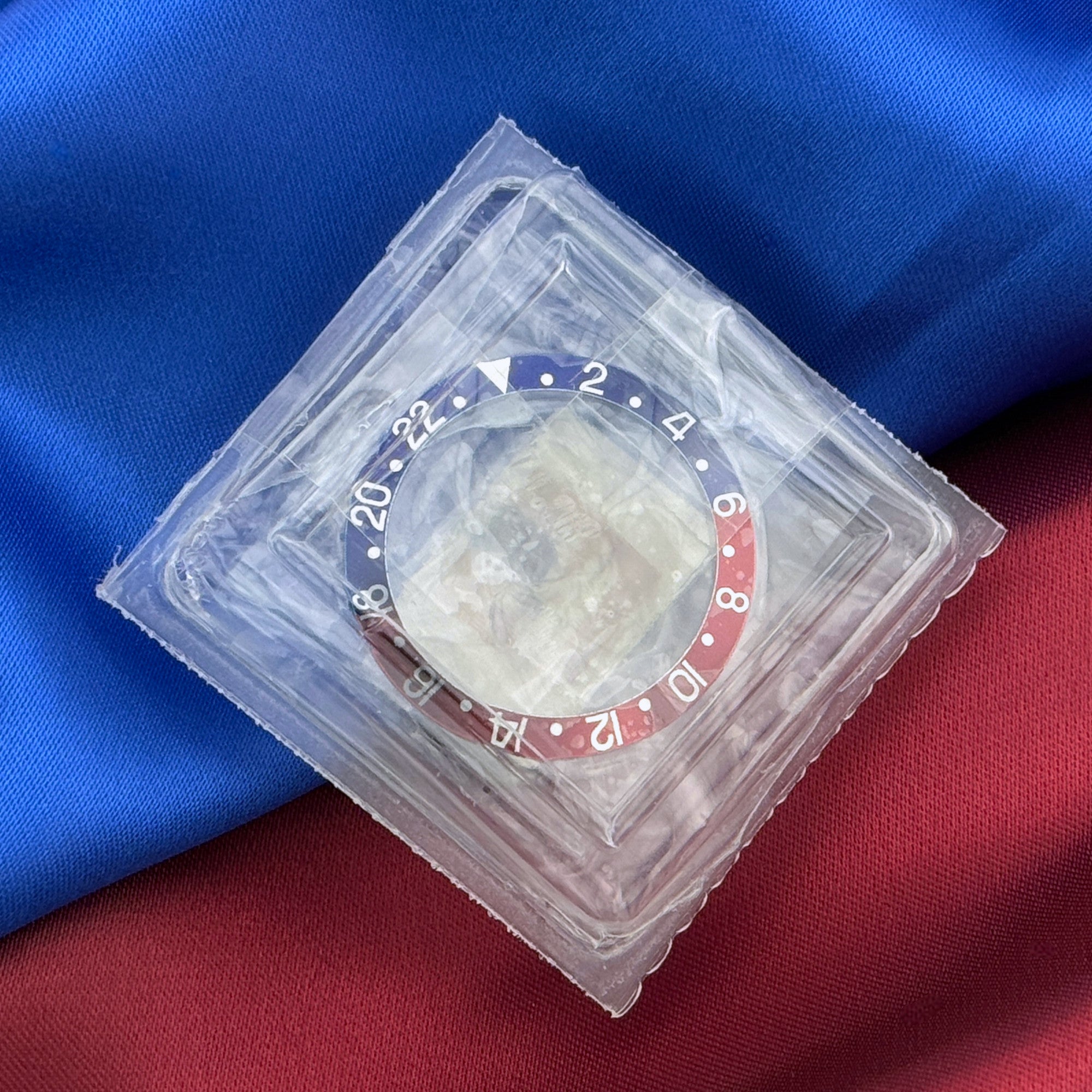 Rolex GMT-Master 'Pepsi' Inlay Insert Bezel Lünette Ref. 1675, 16750 im Blister