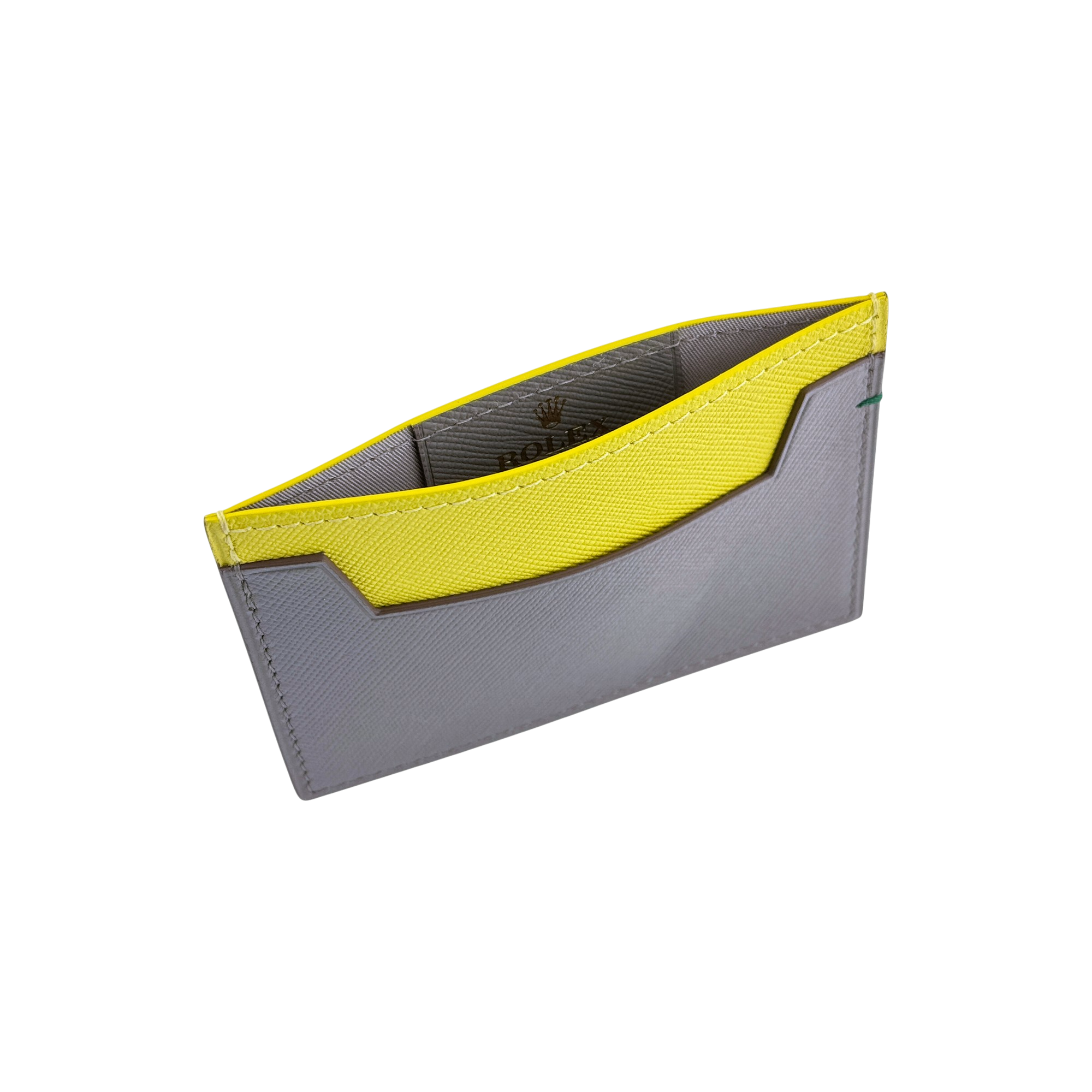 Rolex Portemonnaie Kartenetui Kartenhalter Etui Gelb, Grau wallet card holder