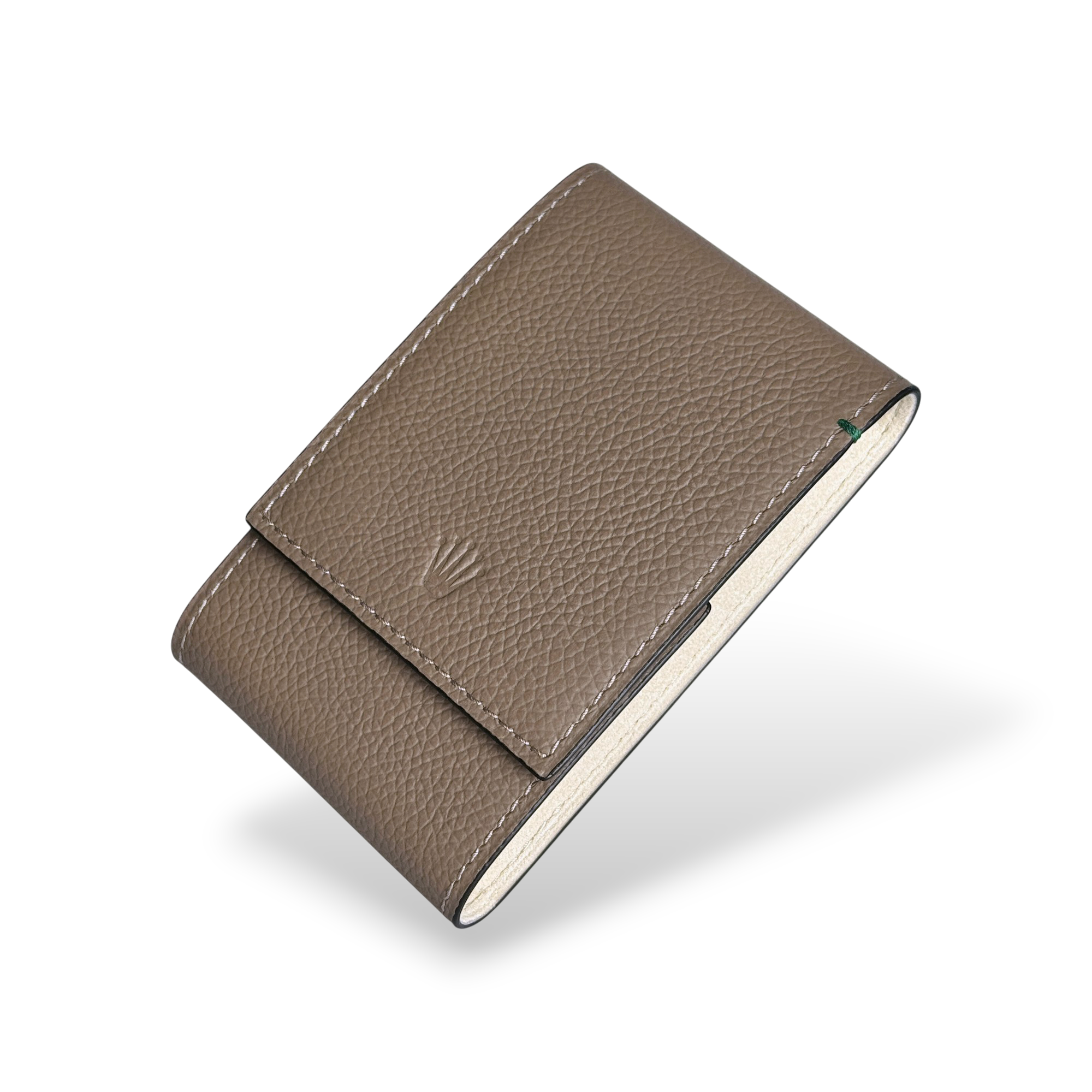 Rolex Uhrenetui Beige mit Umkarton Reiseetui Etui travel pouch