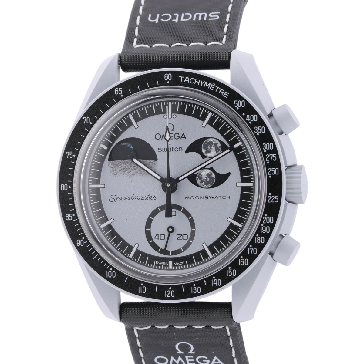 Swatch X Omega MoonSwatch Mission to Earthphase Armbanduhr 42 mm SO33M700