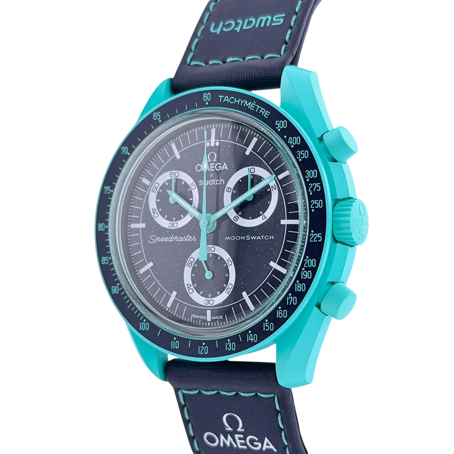 Swatch x Omega MoonSwatch Mission on Earth Polar Lights Armbanduhr SO33L103 NEU