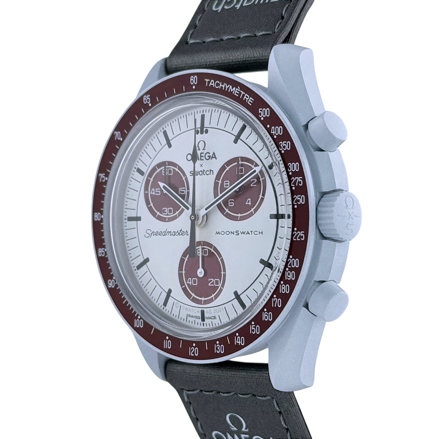 Swatch x Omega MoonSwatch mission to Pluto Armbanduhr 42 mm Ref. SO33M101 