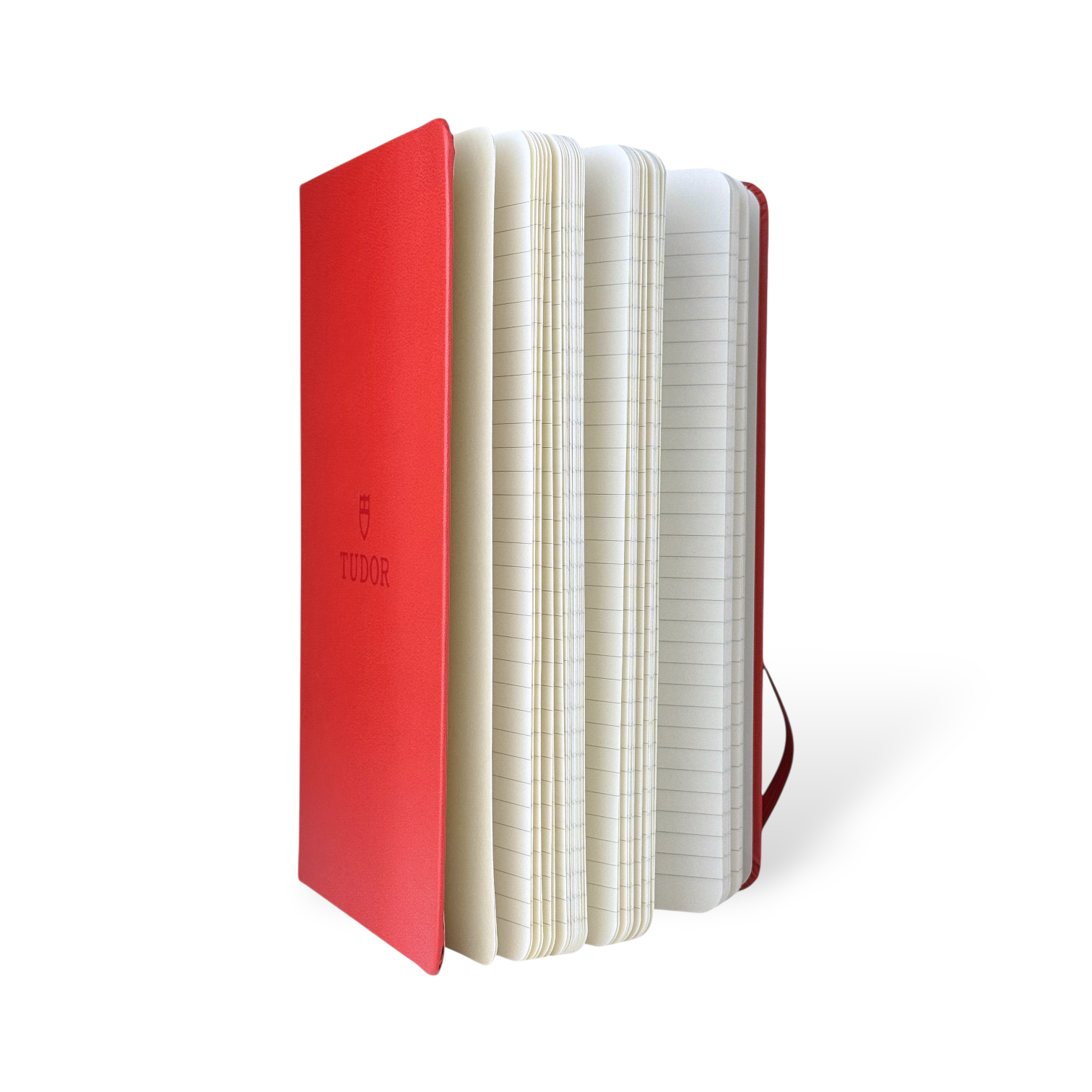 Tudor Notizbuch Schreibheft Journal Rot mit Hardcover