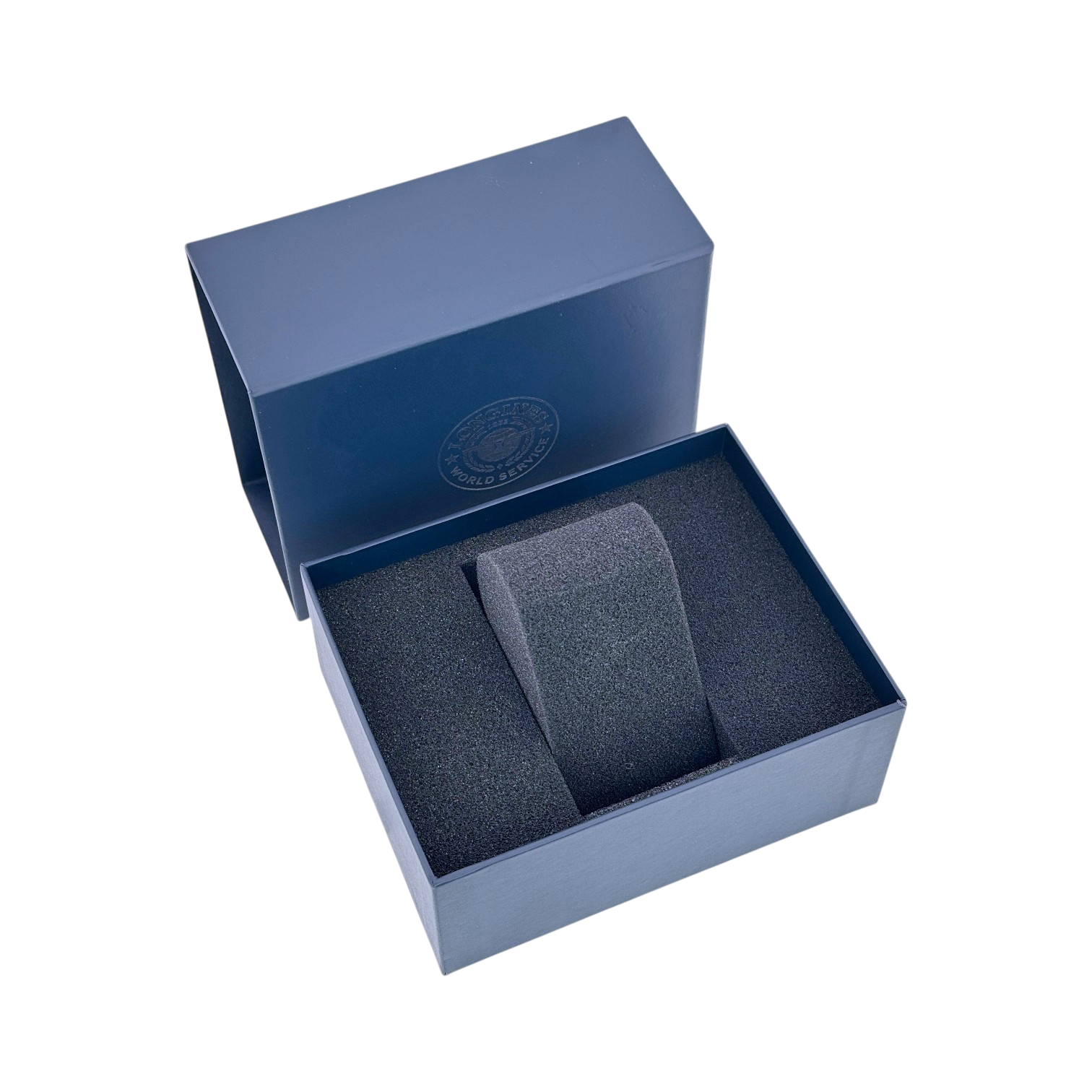 Longines Uhrenetui Etui Reiseetui Reisebox Box Blau service travel case pouch