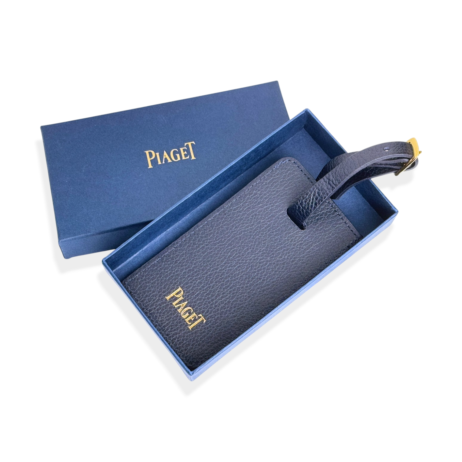Piaget Kofferanhänger Adressanhänger Namensschild für Koffer Blau