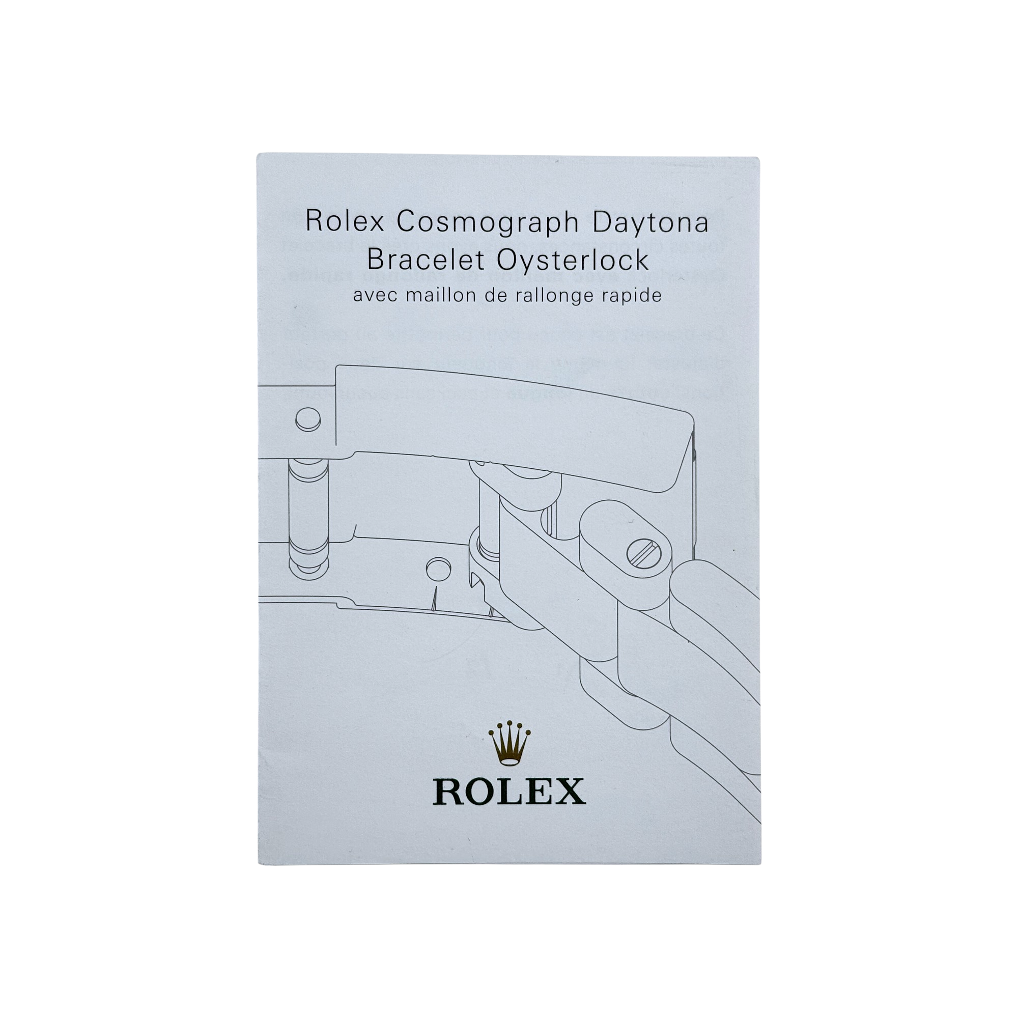 Rolex Daytona Handbuch Anleitung booklet Französisch Ref. 555.01 Fr - 11.2007